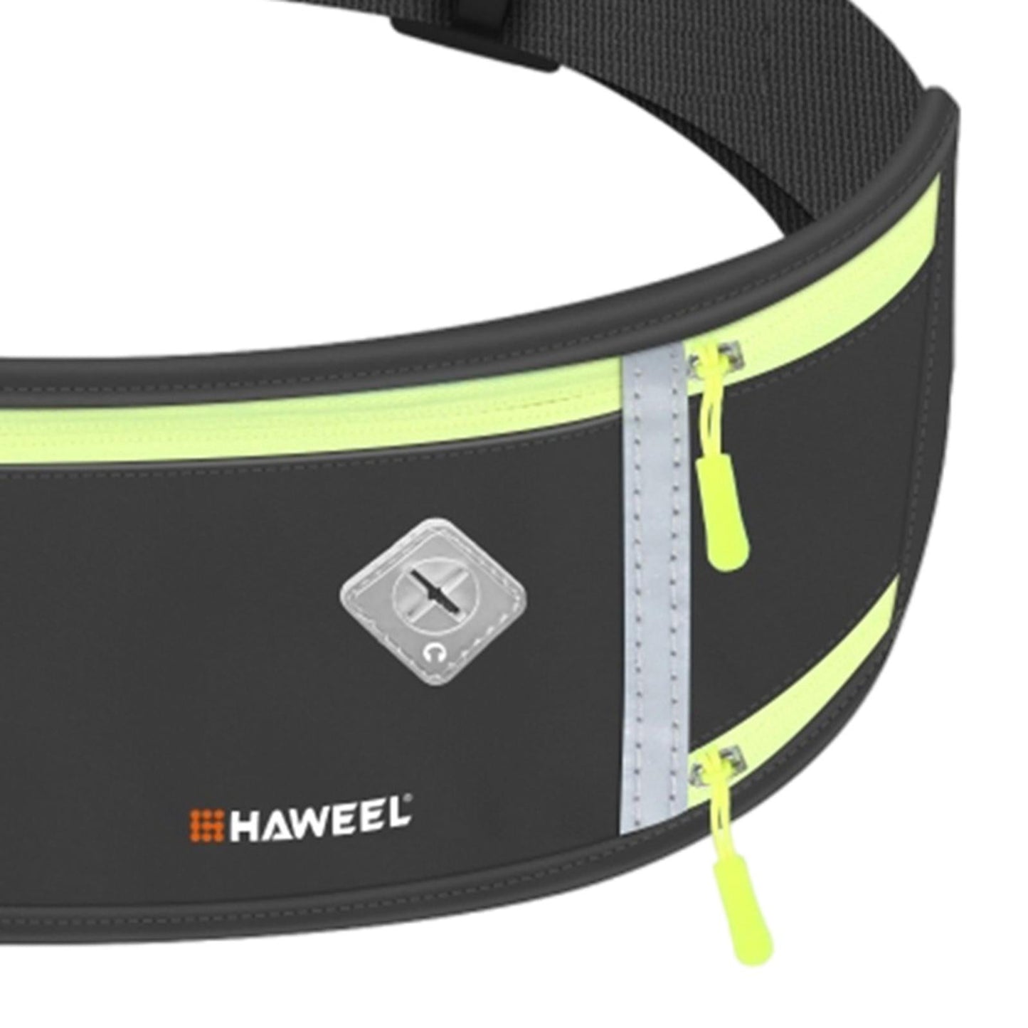 Running Belt Fanny Pack Slim Belt for Dog Walking Biking Shopping Water Black