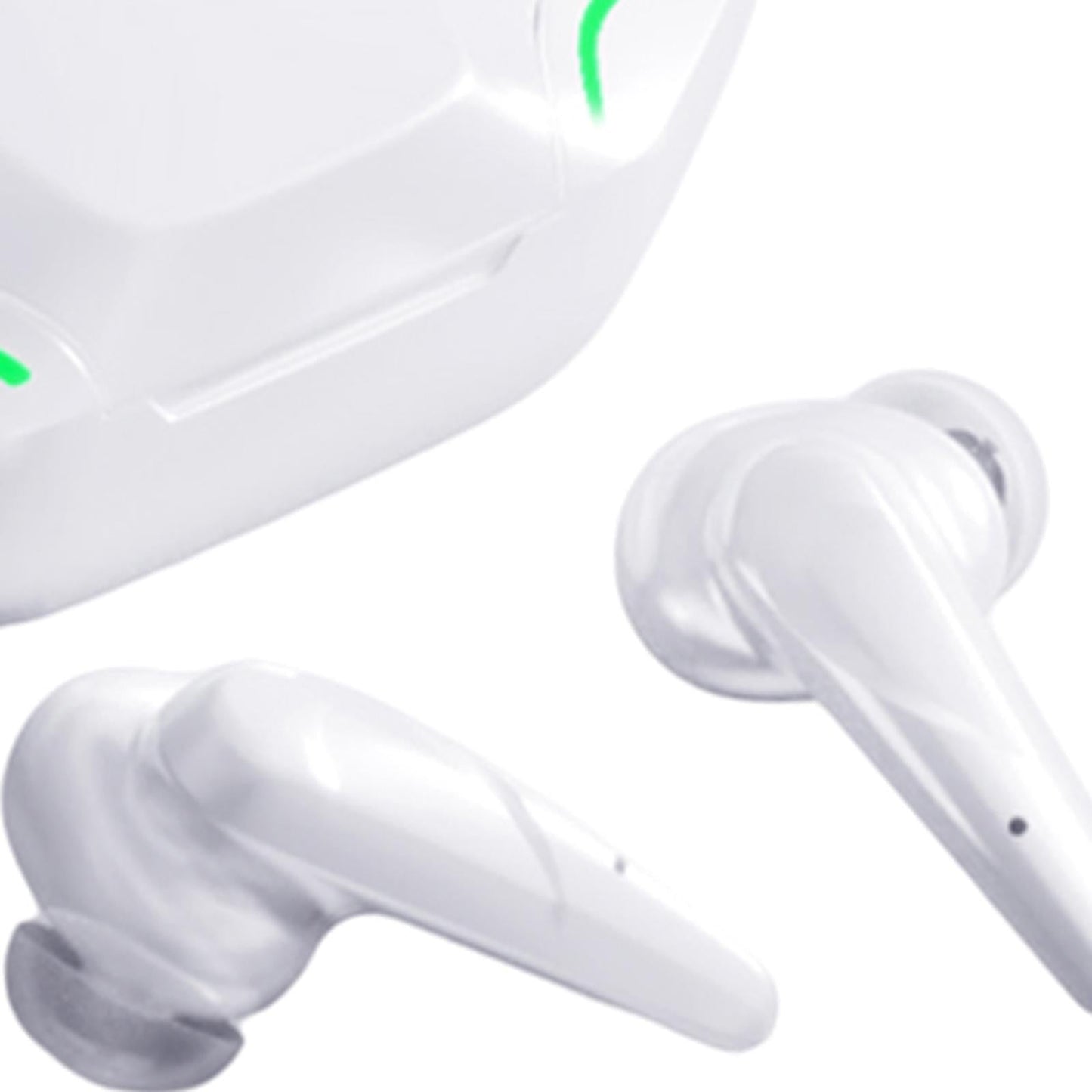 Wireless Bluetooth Earphones Touch Control No Delay Cool TWS for Game white