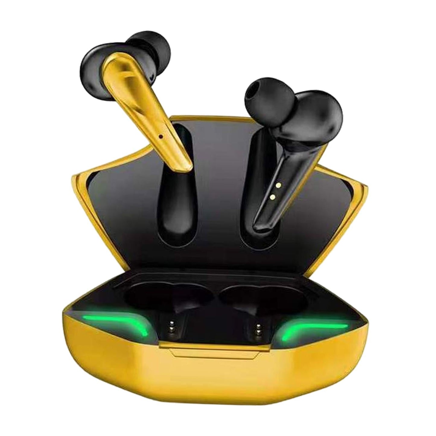 Wireless Bluetooth Earphones Touch Control No Delay Cool TWS for Game yellow