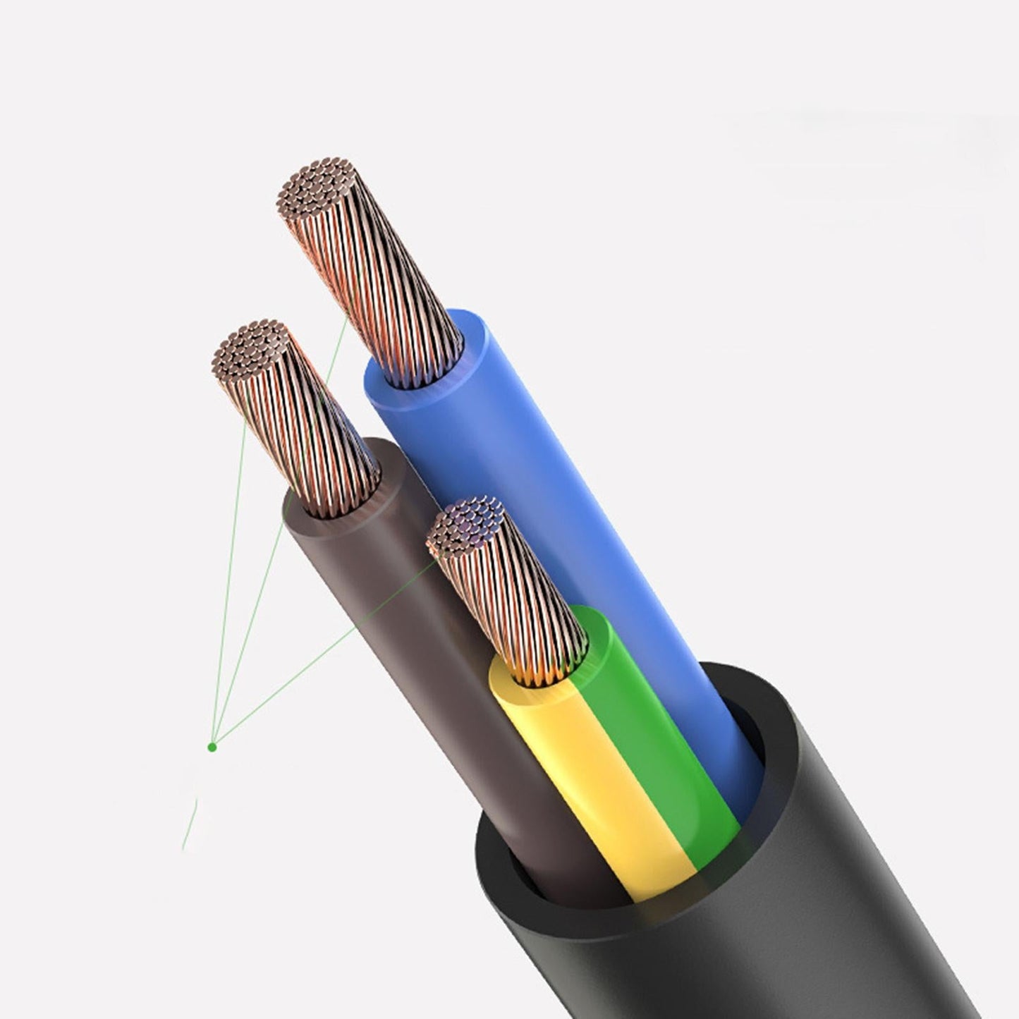 AC Power Supply Adapter Cords Cord Cable AC Adapters for Home Laptop 1.5m