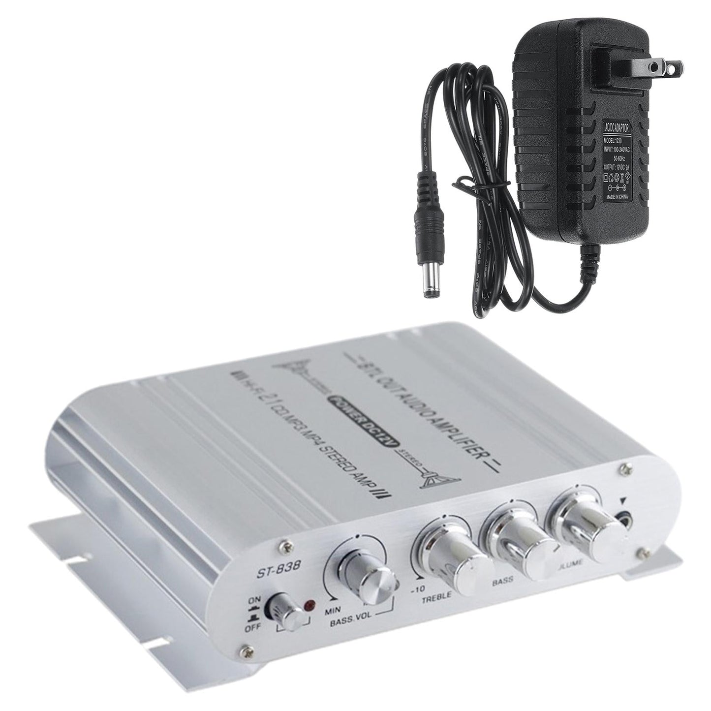 Hi-Fi Amplifier Audio Player Stereo Speakers Audio Player Amplifier +Battery