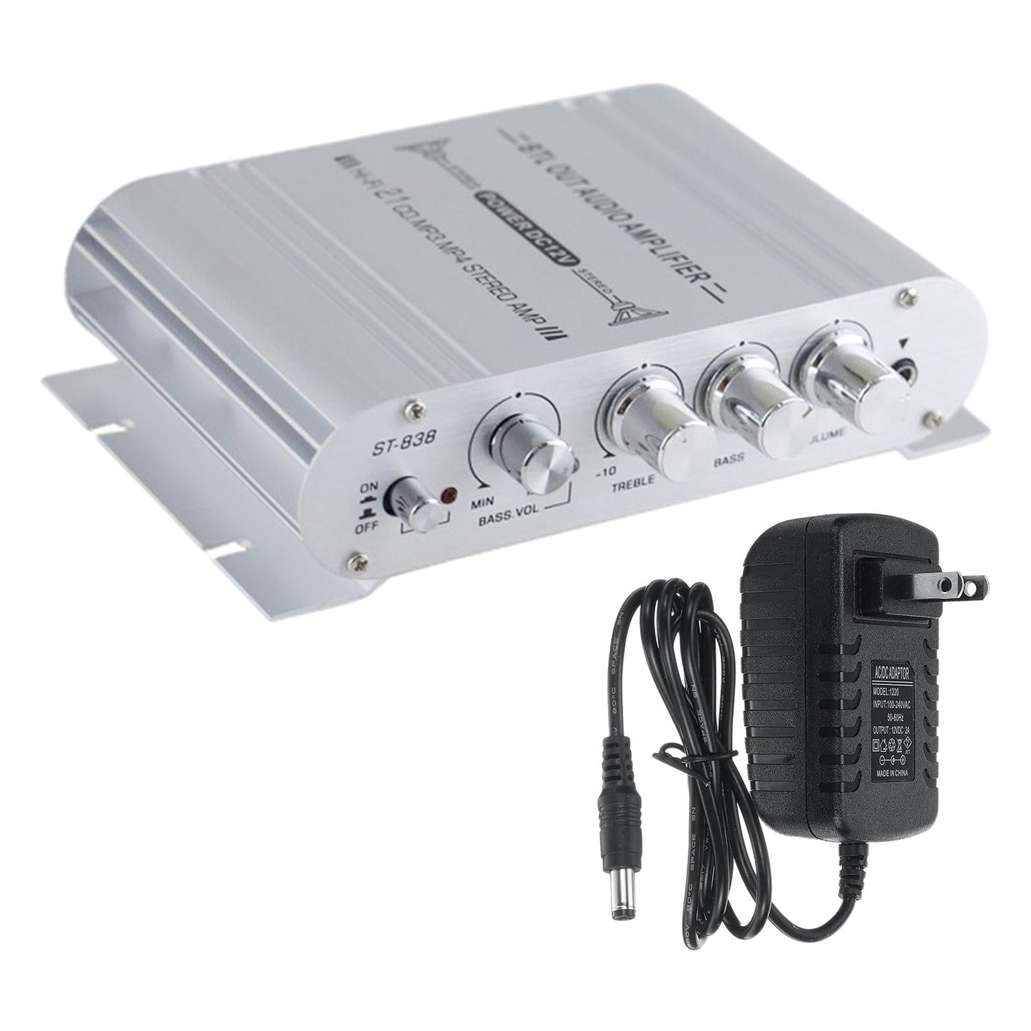 Hi-Fi Amplifier Audio Player Stereo Speakers Audio Player Amplifier +Battery