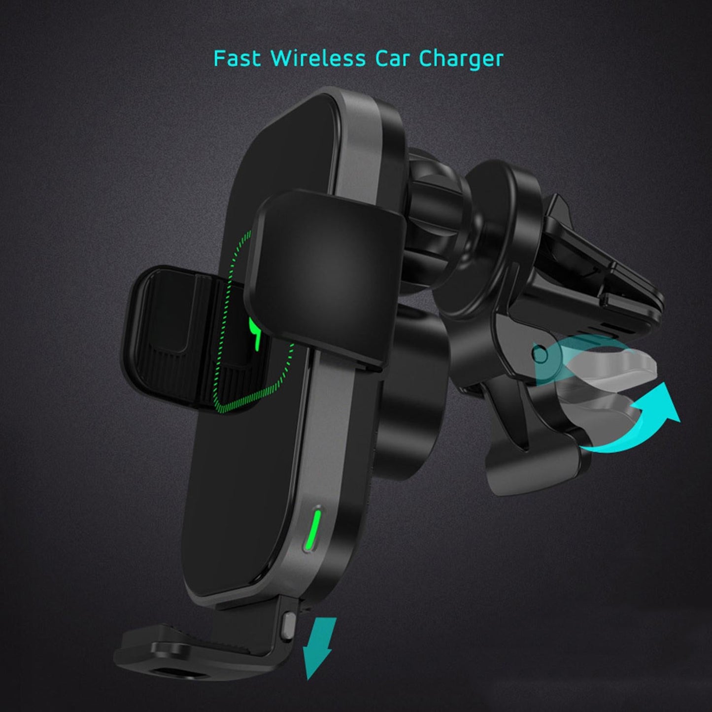 15W Wireless Car Charger Car Mount Phone Holder for Smartphones Windshield