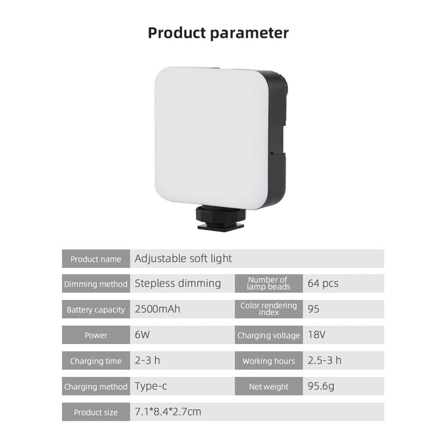 Universal Handheld Vlogging Kit Phone Vlog Kit Filming with LED Fill Light 3 Pieces