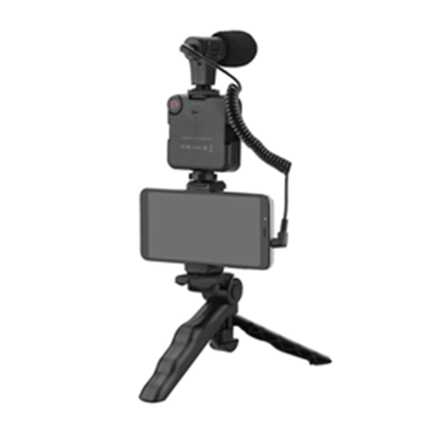 Universal Handheld Vlogging Kit Phone Vlog Kit Filming with LED Fill Light 4pcs with Mic