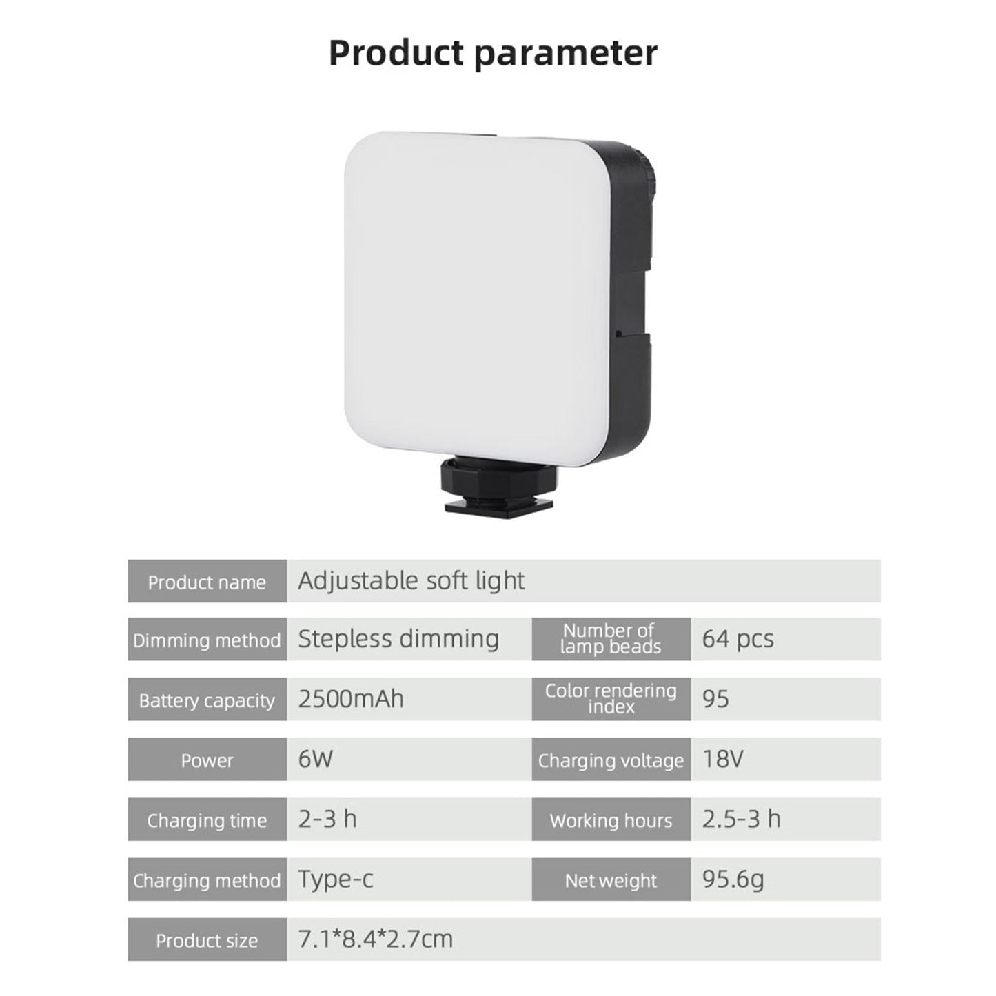 Universal Handheld Vlogging Kit Phone Vlog Kit Filming with LED Fill Light 5 Pieces in 1 Set