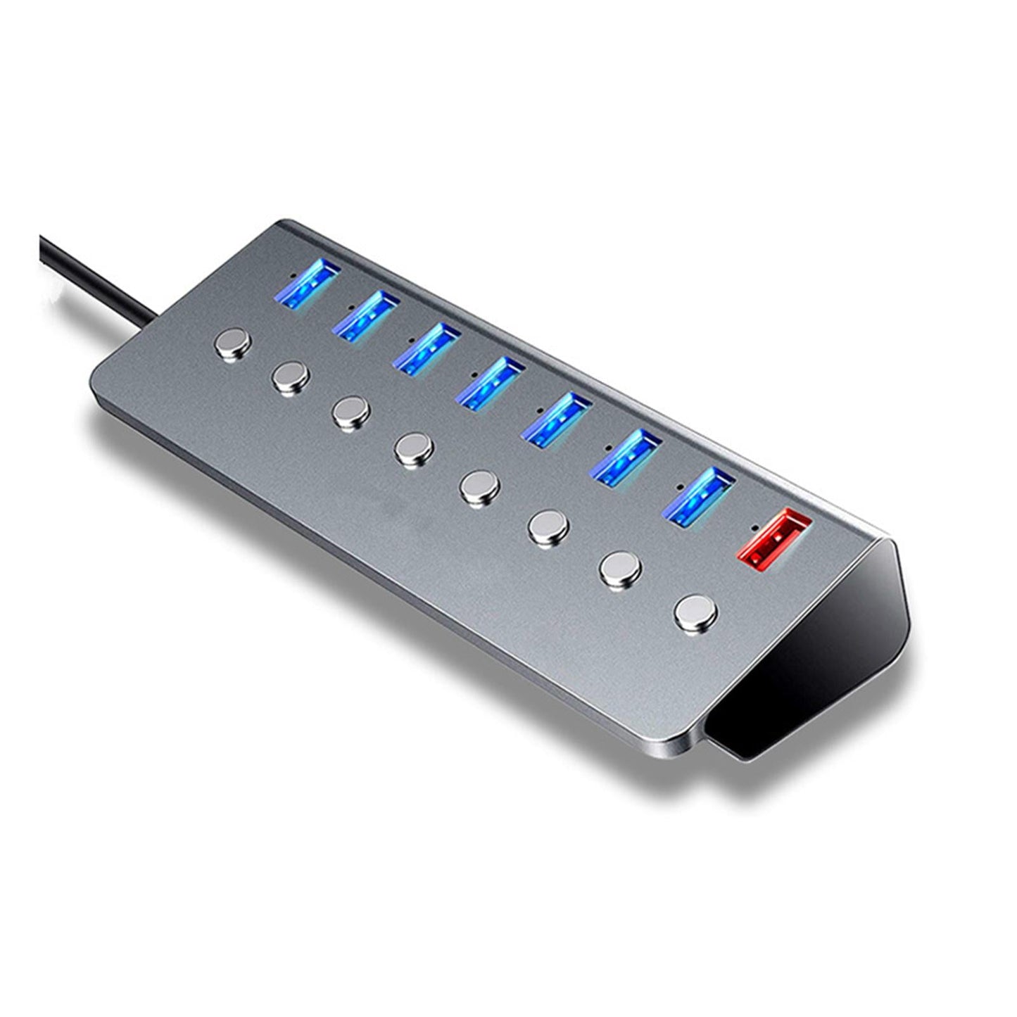 Powered 8-Ports USB 3.0 Hub USB Splitter 7 USB Data Ports Laptop PC Mouse