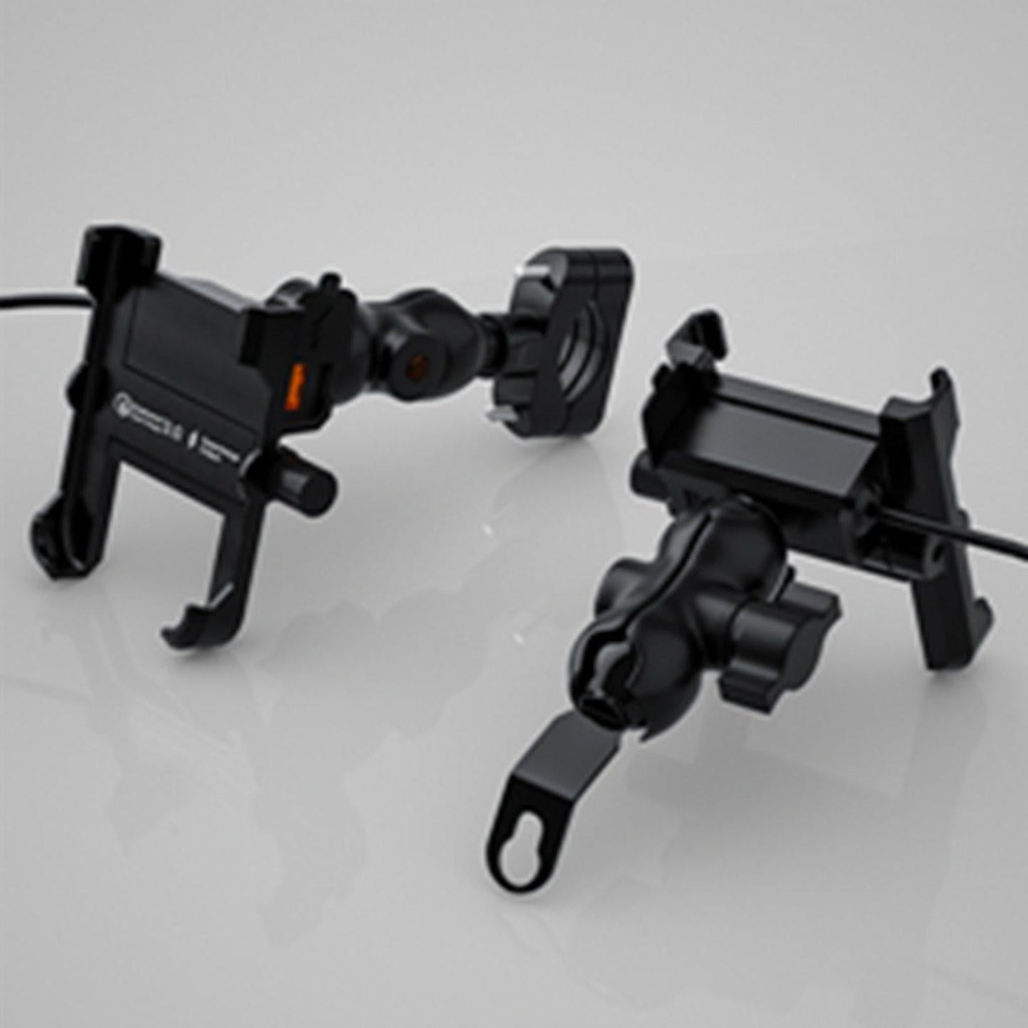 Motorcycle Smartphone Bracket for Cruiser Waterproof Intelligent Recognition Black