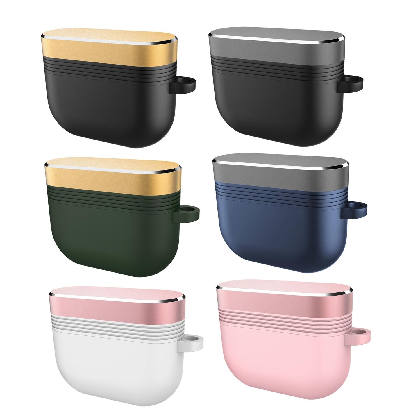 Earpiece Protective Cove Case w/ Carabiner Cool Hard Shell Dustproof Outdoor Black Gray