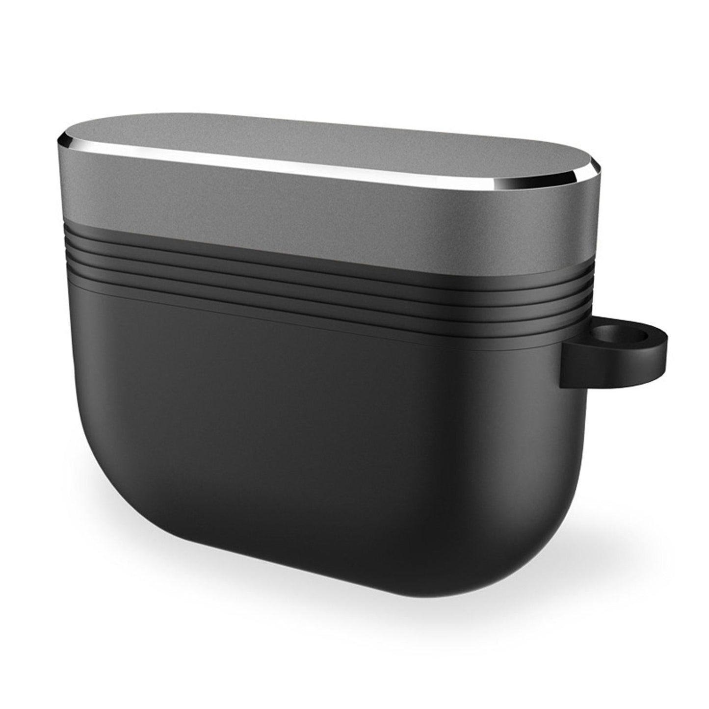 Earpiece Protective Cove Case w/ Carabiner Cool Hard Shell Dustproof Outdoor Black Gray