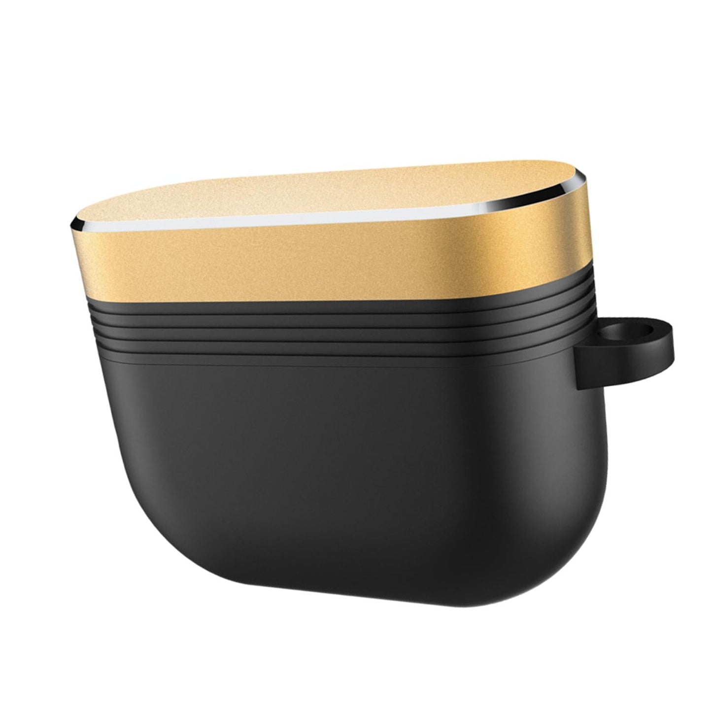 Earpiece Protective Cove Case w/ Carabiner Cool Hard Shell Dustproof Outdoor Black Gold