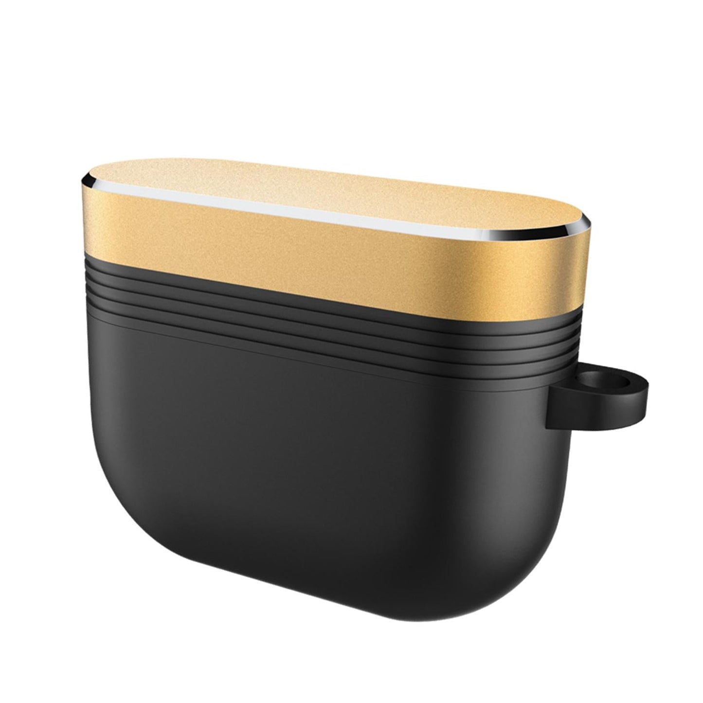 Earpiece Protective Cove Case w/ Carabiner Cool Hard Shell Dustproof Outdoor Black Gold