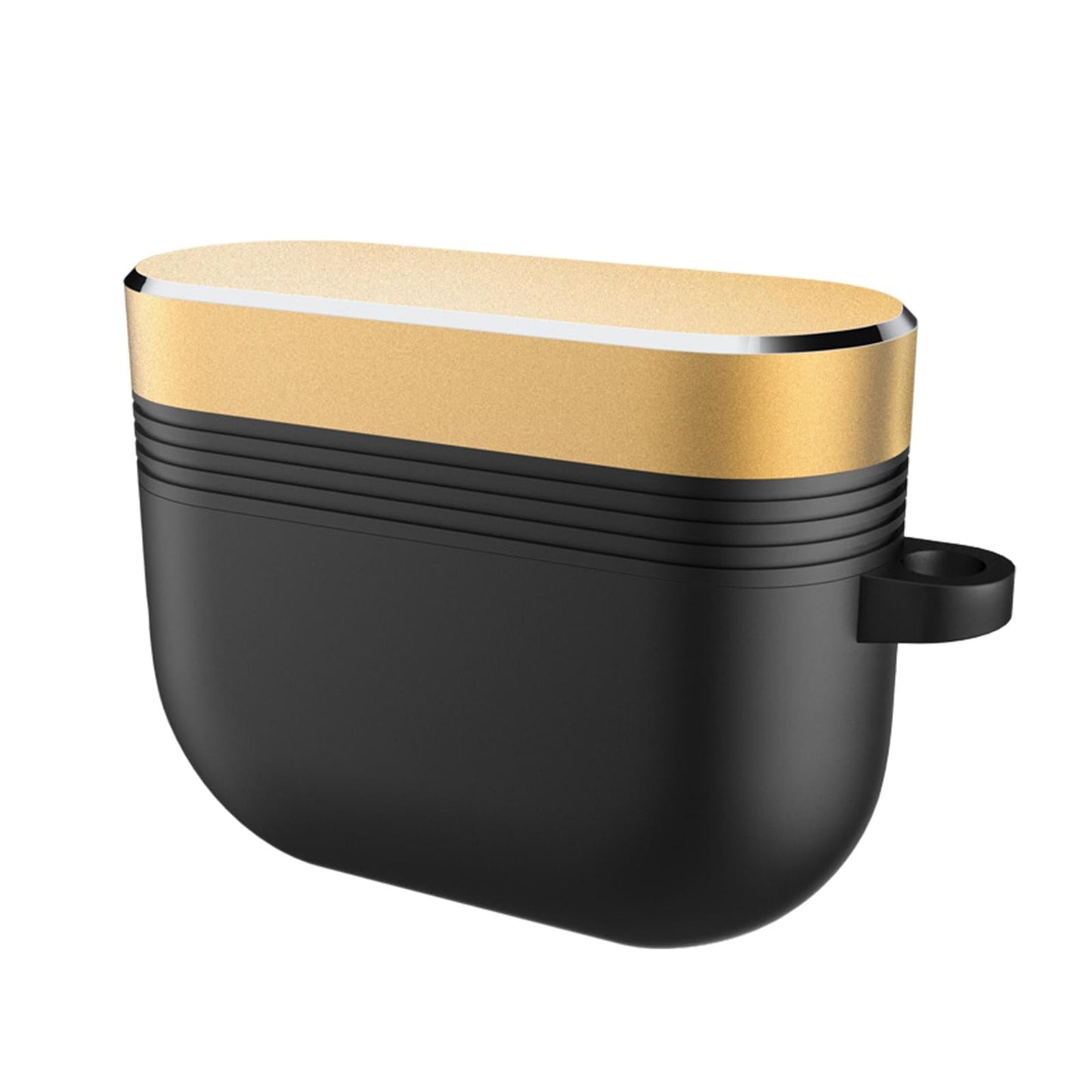 Earpiece Protective Cove Case w/ Carabiner Cool Hard Shell Dustproof Outdoor Black Gold