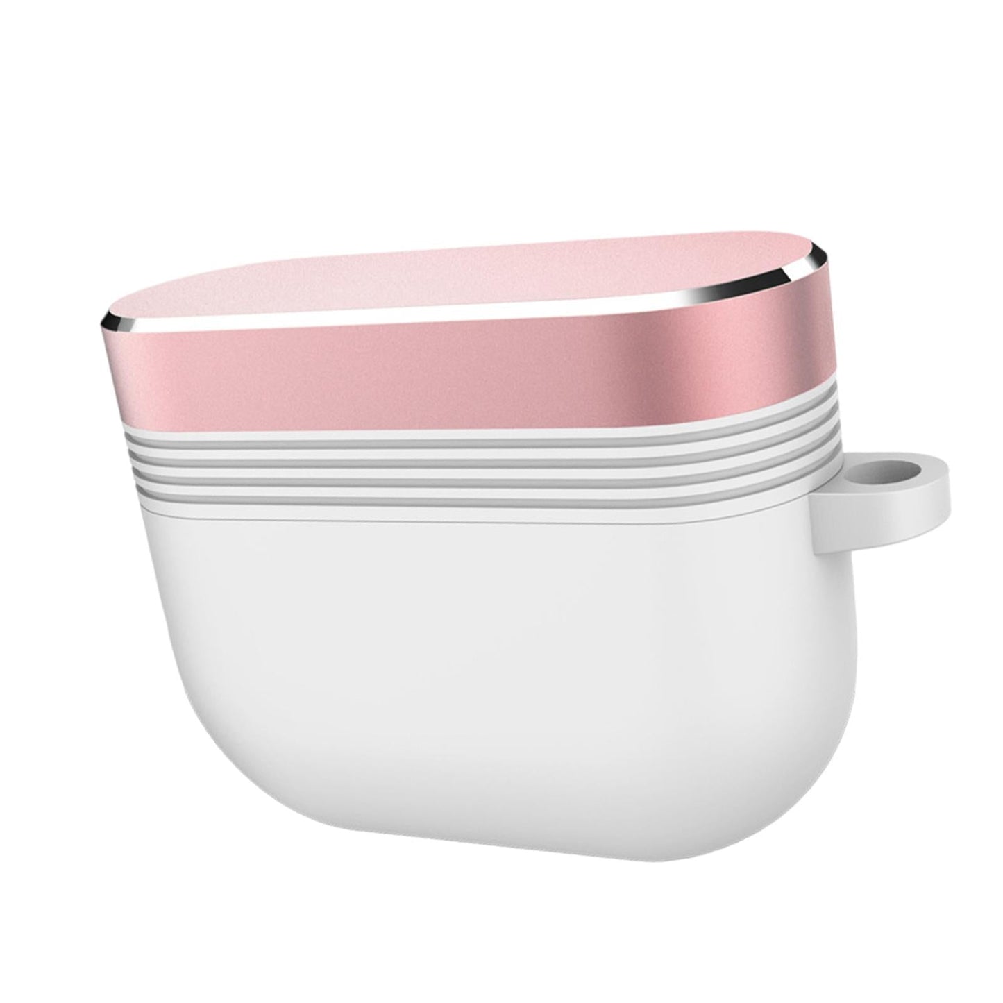 Earpiece Protective Cove Case w/ Carabiner Cool Hard Shell Dustproof Outdoor White Rose Gold