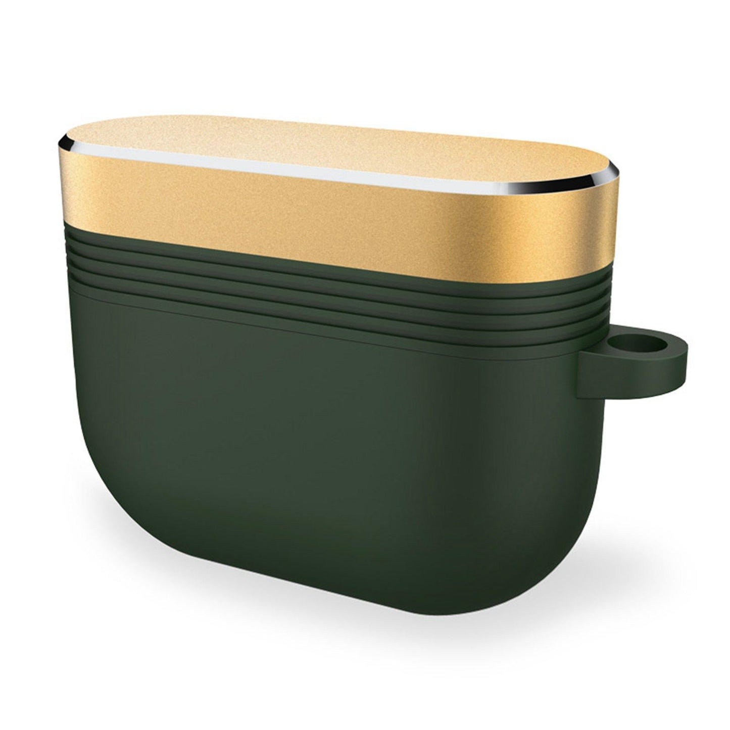 Earpiece Protective Cove Case w/ Carabiner Cool Hard Shell Dustproof Outdoor Green Gold