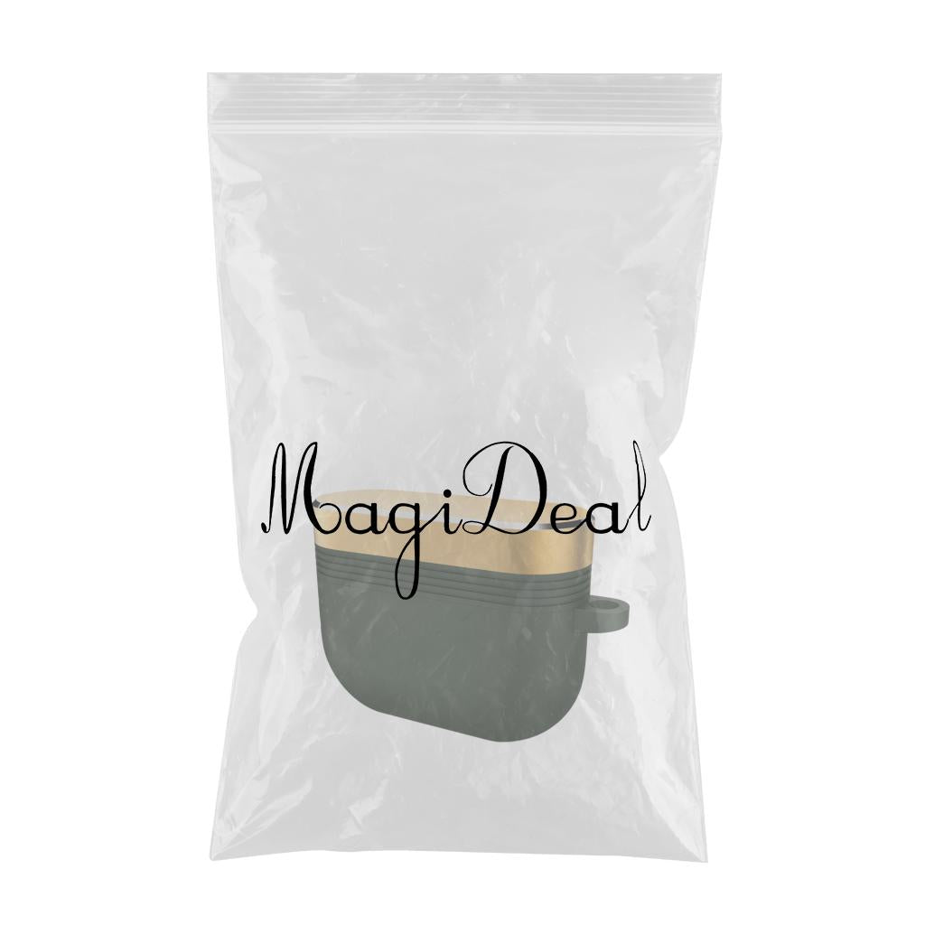 Earpiece Protective Cove Case w/ Carabiner Cool Hard Shell Dustproof Outdoor Green Gold