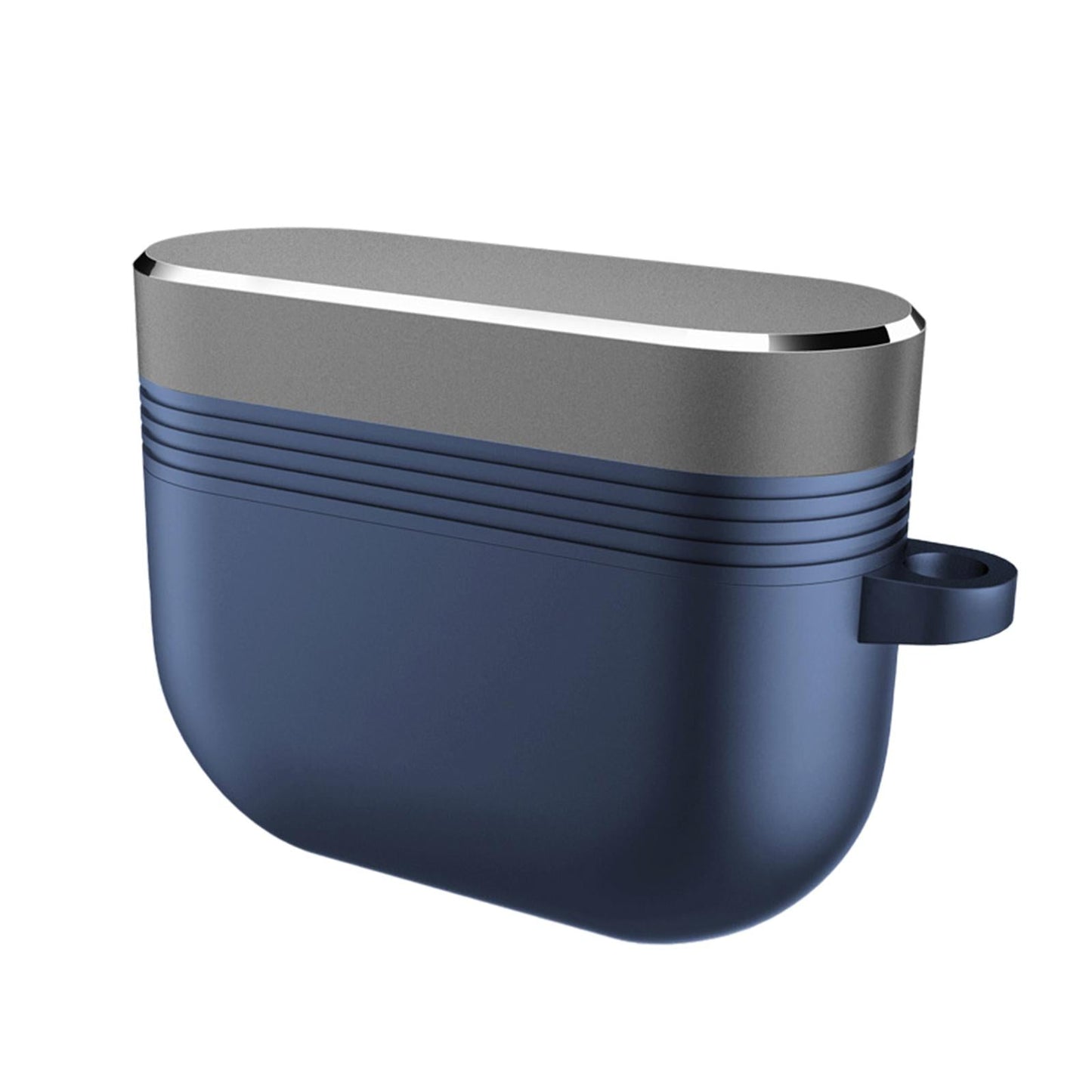 Earpiece Protective Cove Case w/ Carabiner Cool Hard Shell Dustproof Outdoor Blue Gray