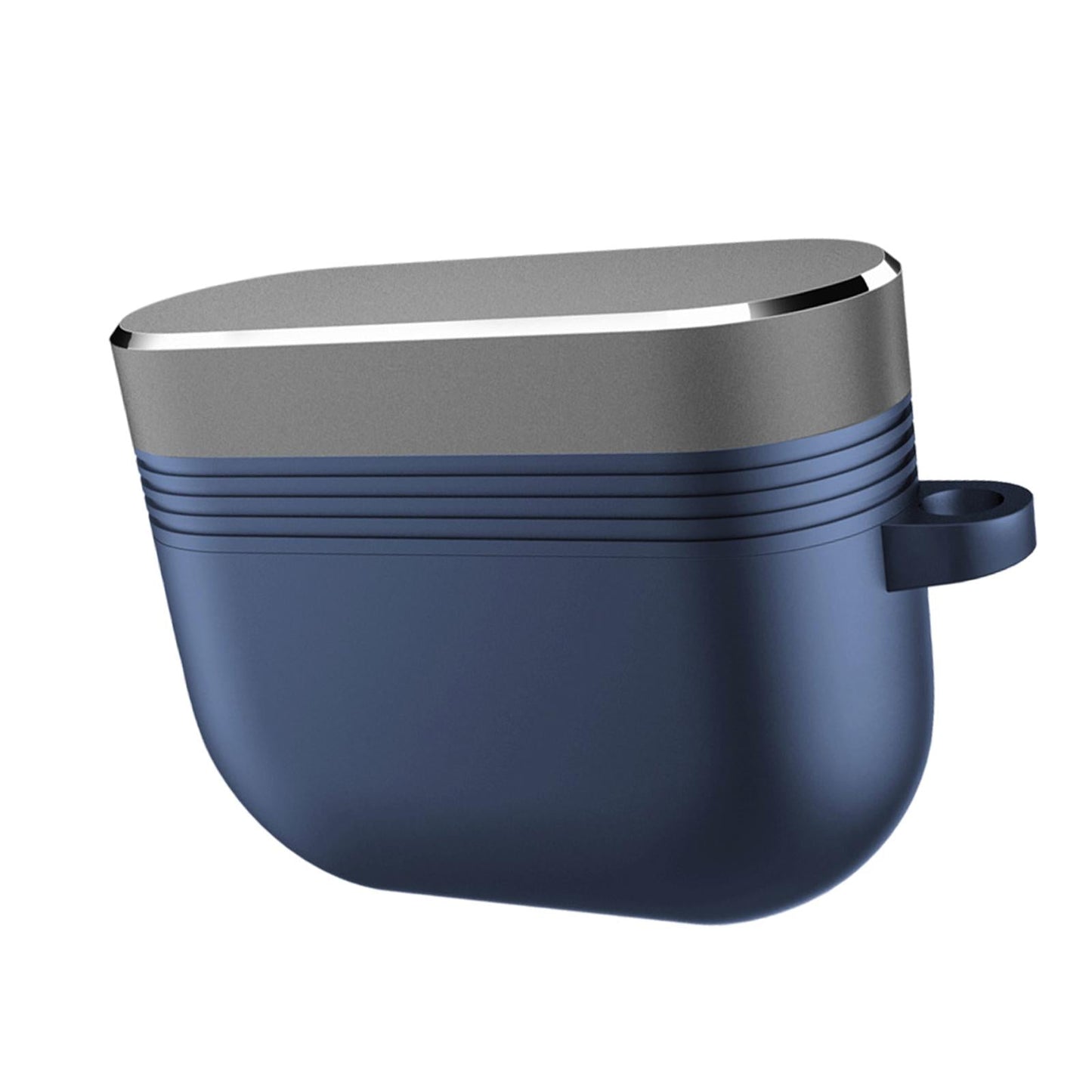 Earpiece Protective Cove Case w/ Carabiner Cool Hard Shell Dustproof Outdoor Blue Gray