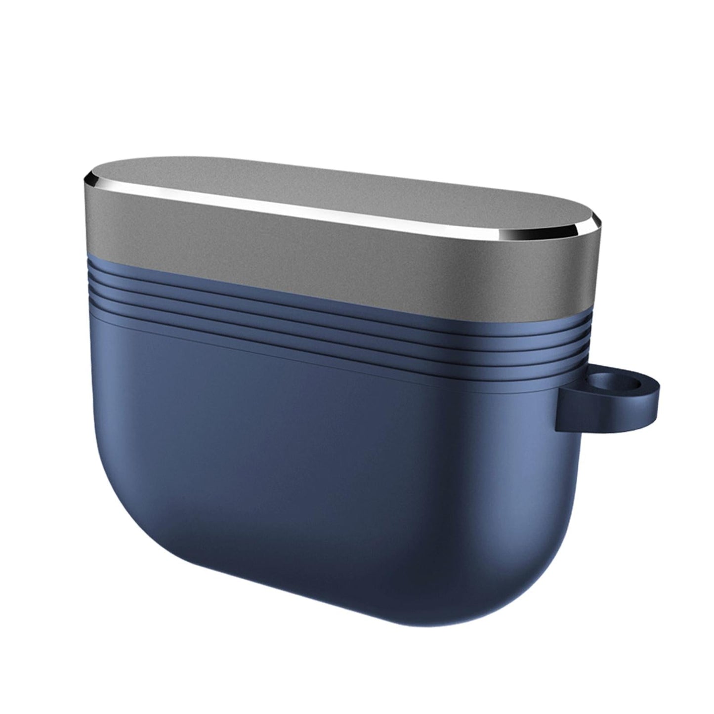 Earpiece Protective Cove Case w/ Carabiner Cool Hard Shell Dustproof Outdoor Blue Gray