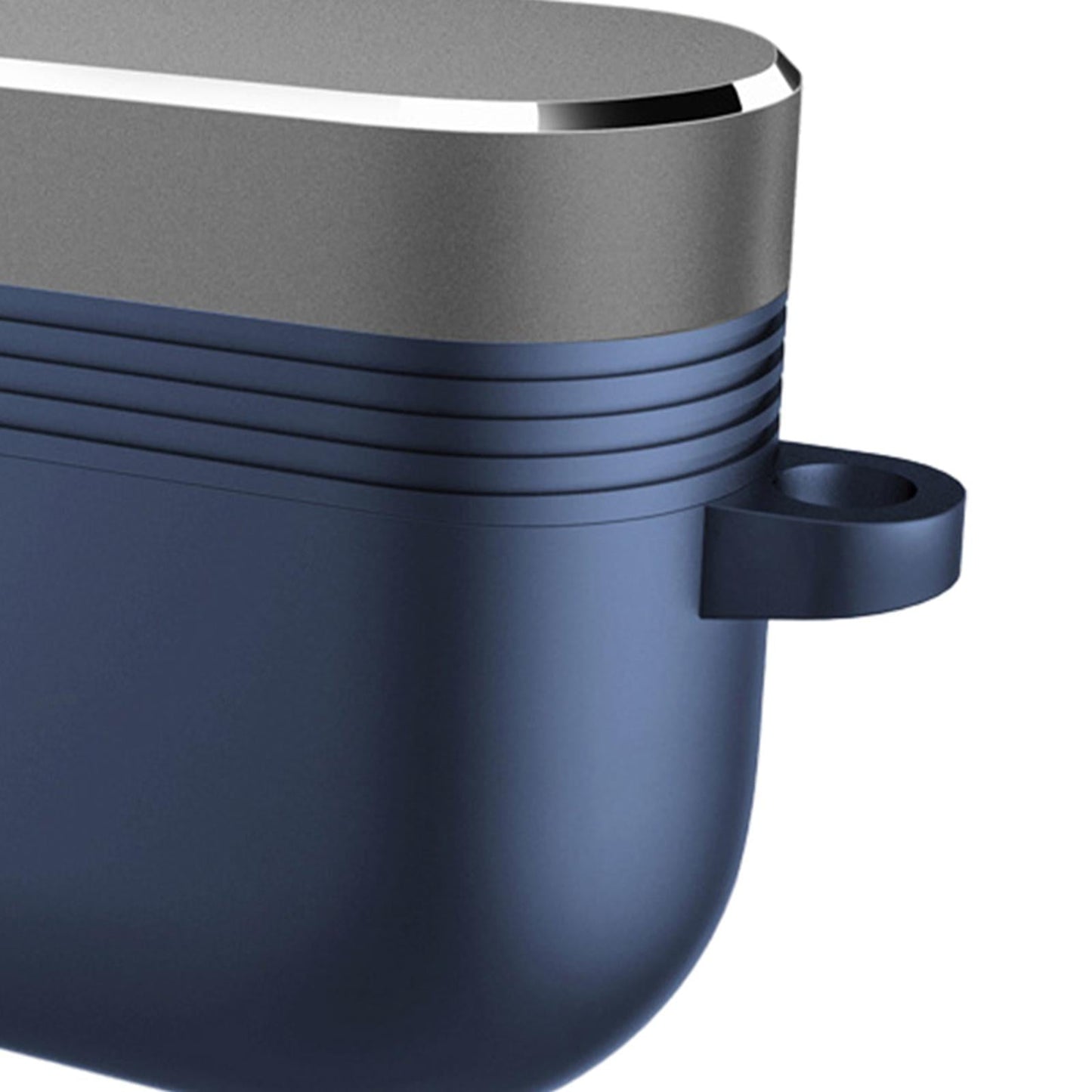 Earpiece Protective Cove Case w/ Carabiner Cool Hard Shell Dustproof Outdoor Blue Gray