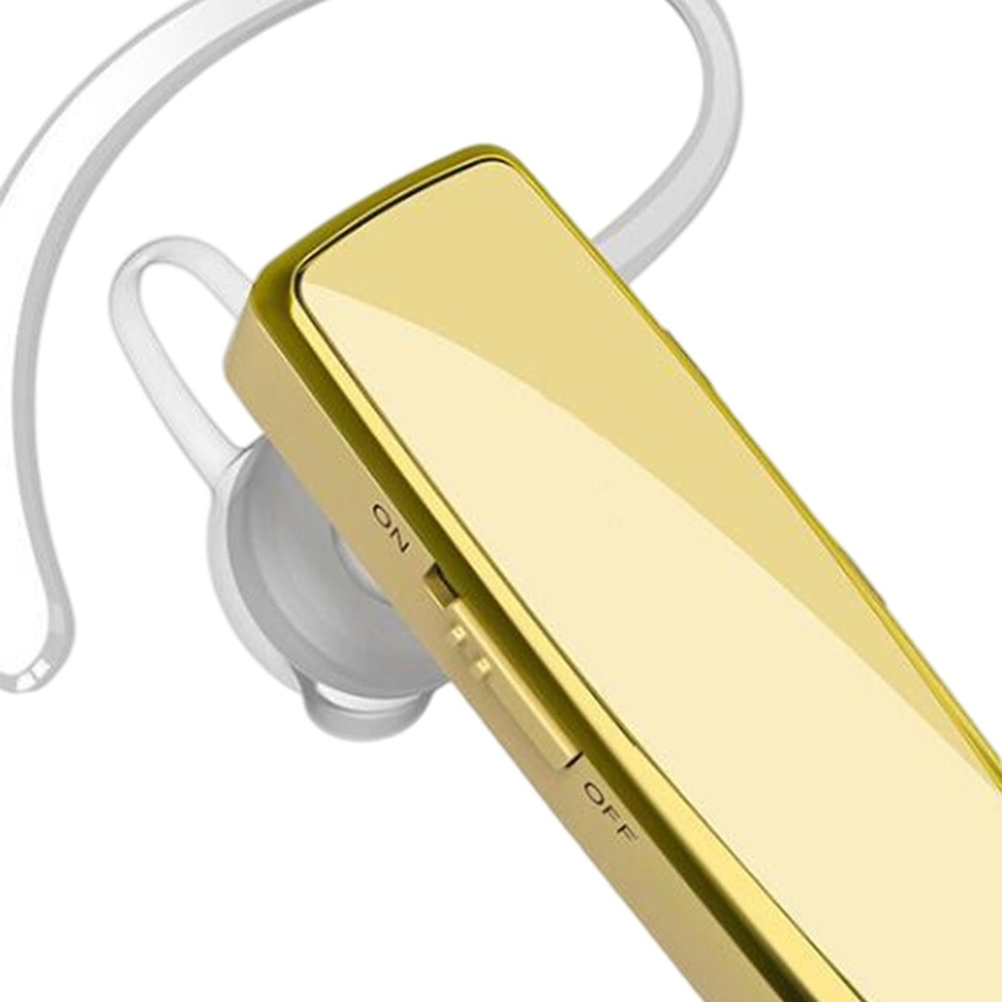 Bluetooth Headset Wireless Earpiece Business Workout Trucker Driving Gold