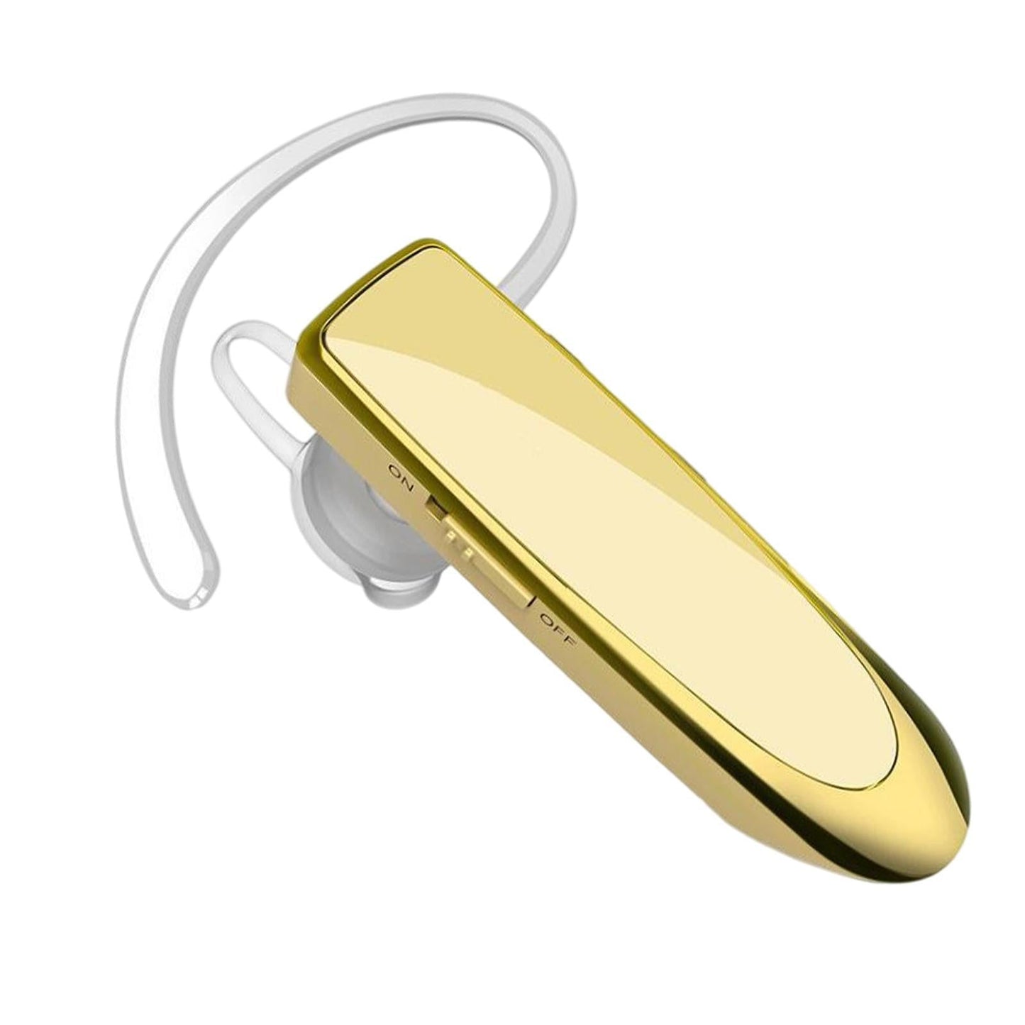 Bluetooth Headset Wireless Earpiece Business Workout Trucker Driving Gold