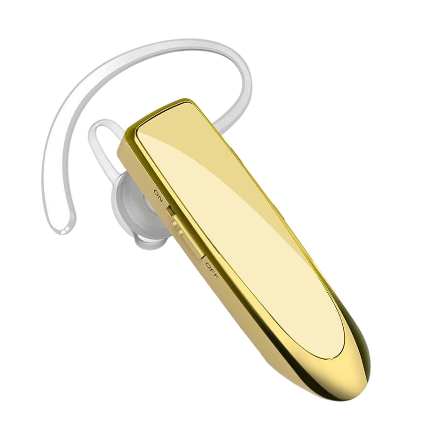 Bluetooth Headset Wireless Earpiece Business Workout Trucker Driving Gold