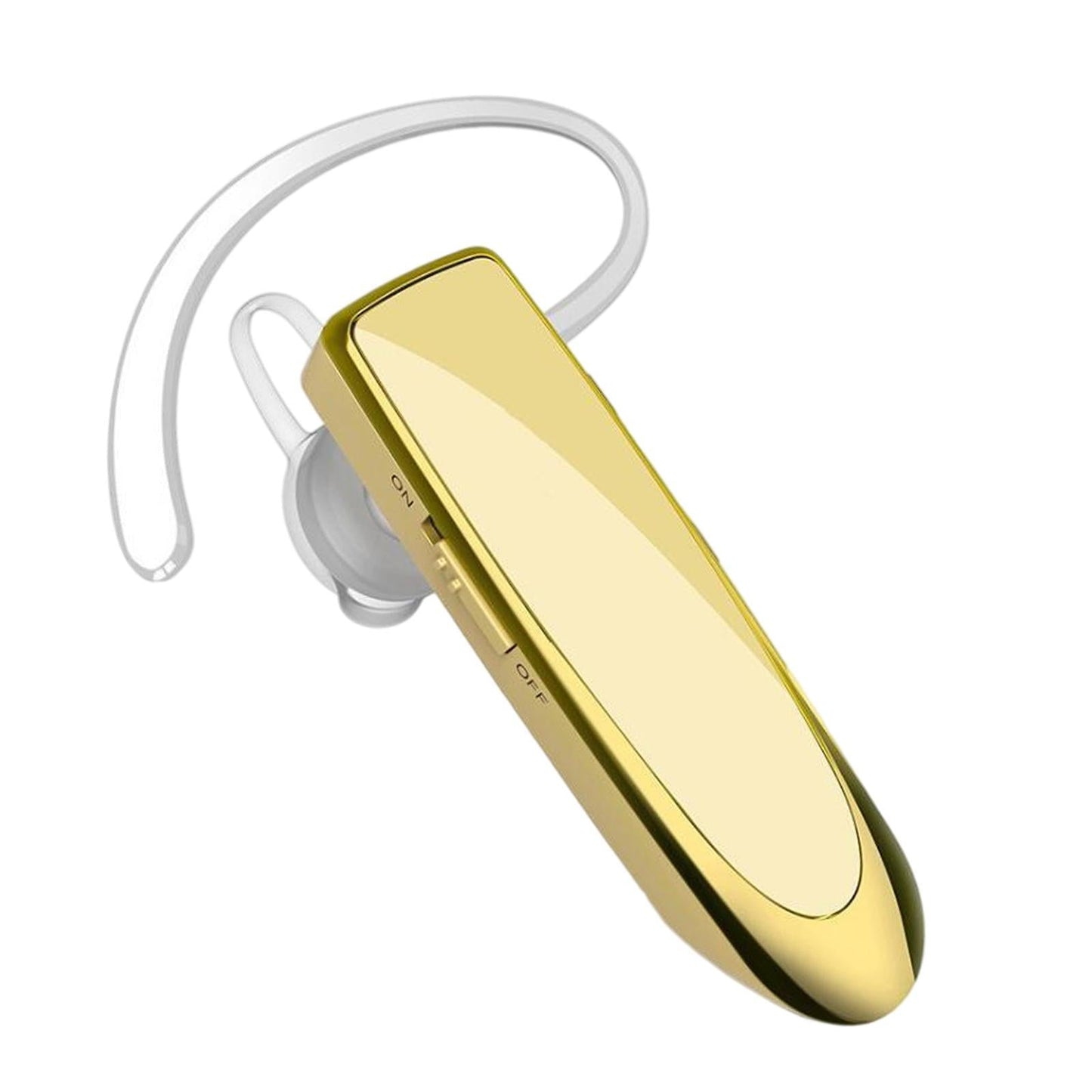 Bluetooth Headset Wireless Earpiece Business Workout Trucker Driving Gold