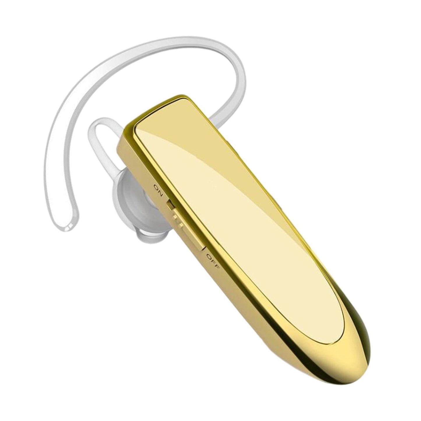 Bluetooth Headset Wireless Earpiece Business Workout Trucker Driving Gold