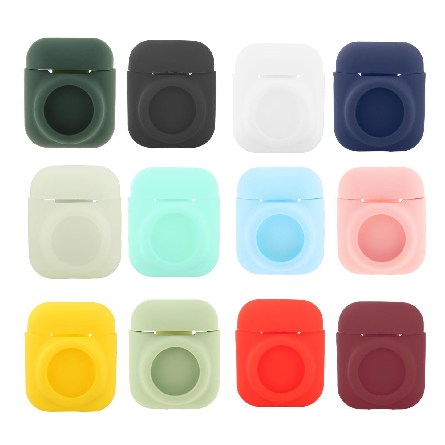 Silicone Case with Key Chain Hang Wallet Tablet Key Anti-Scratch for Airtag, Black