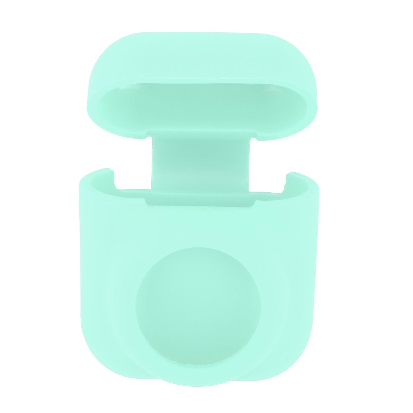 Silicone Case with Key Chain Hang Wallet Tablet Key Anti-Scratch for Airtag, Light Green