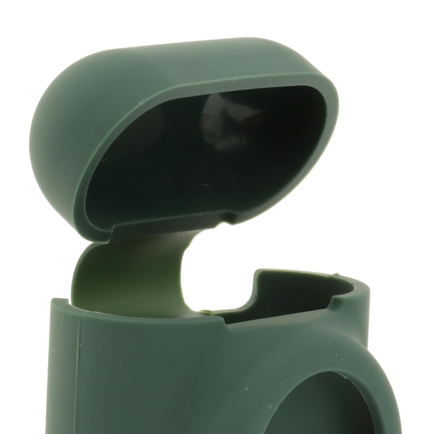 Silicone Case with Key Chain Hang Wallet Tablet Key Anti-Scratch for Airtag, Black green