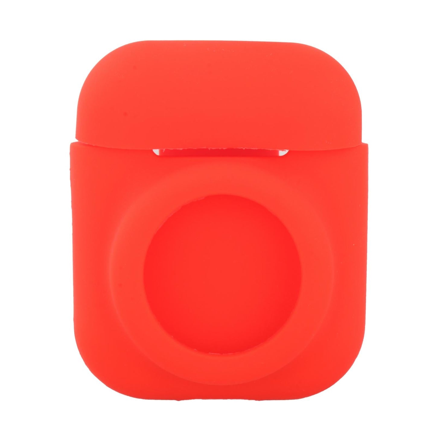 Silicone Case with Key Chain Hang Wallet Tablet Key Anti-Scratch for Airtag, Red