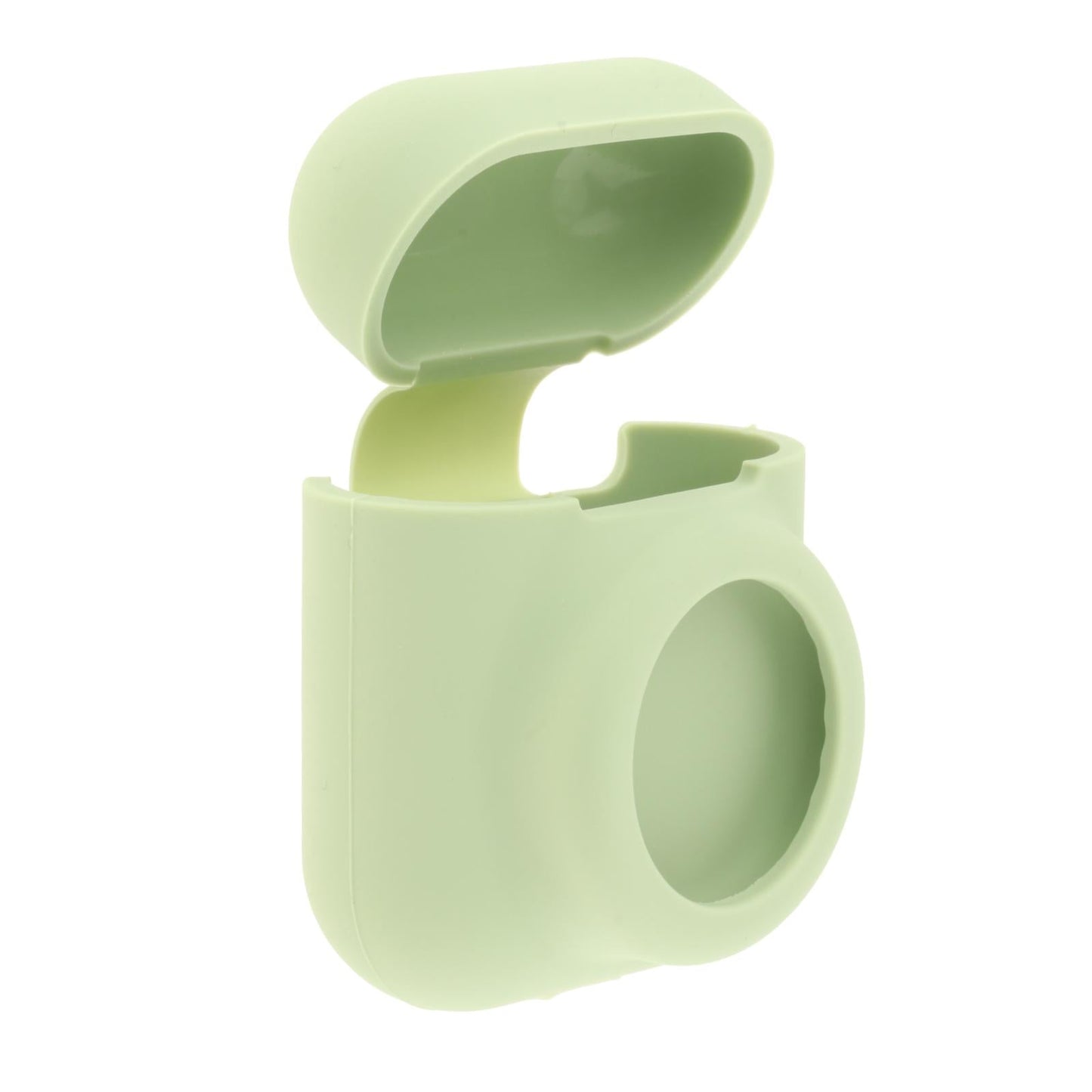 Silicone Case with Key Chain Hang Wallet Tablet Key Anti-Scratch for Airtag, Avocado Green