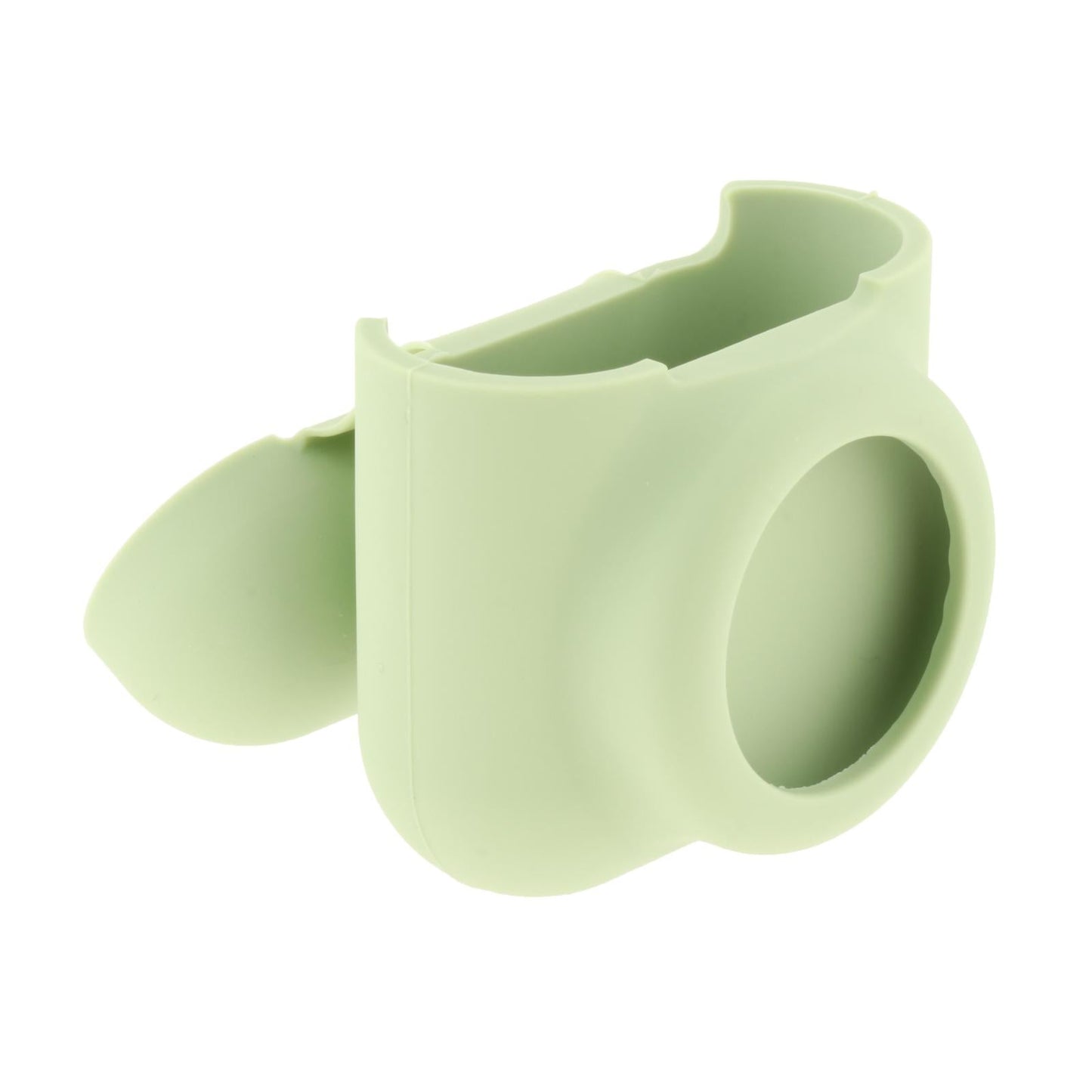 Silicone Case with Key Chain Hang Wallet Tablet Key Anti-Scratch for Airtag, Avocado Green