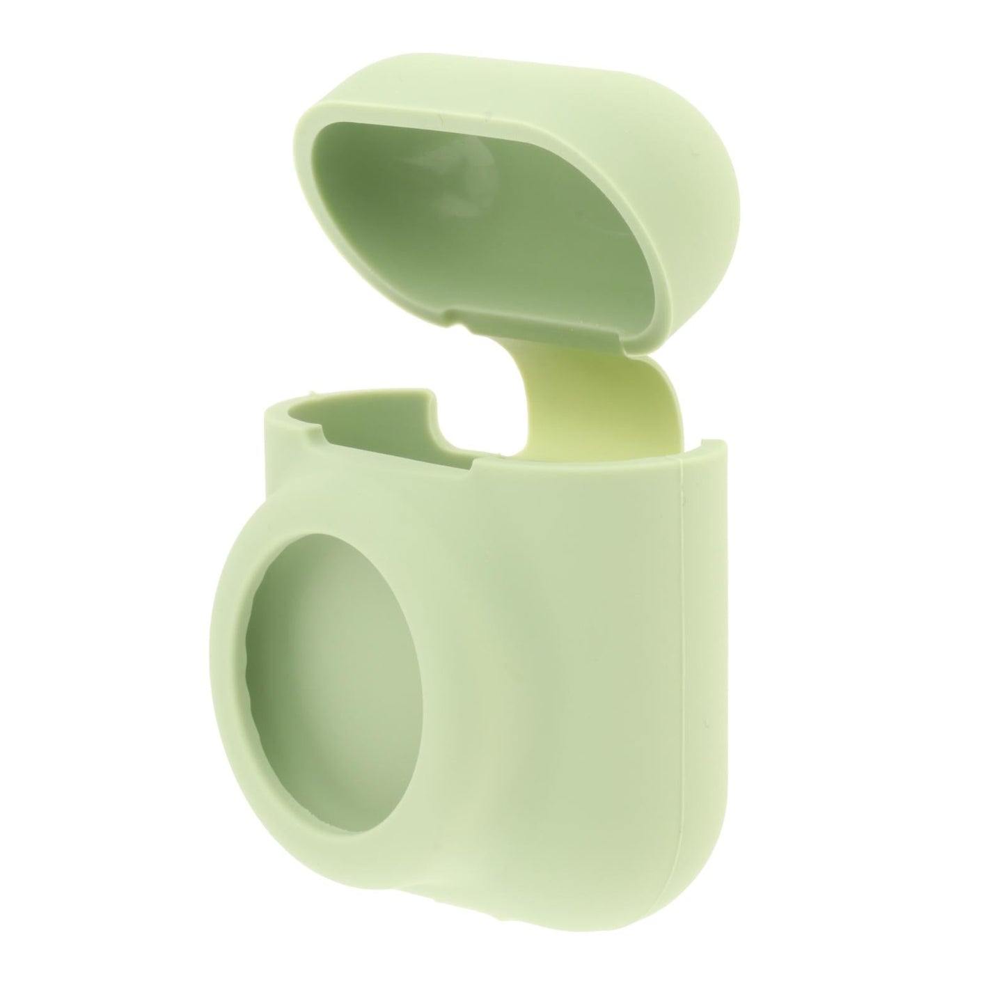 Silicone Case with Key Chain Hang Wallet Tablet Key Anti-Scratch for Airtag, Avocado Green