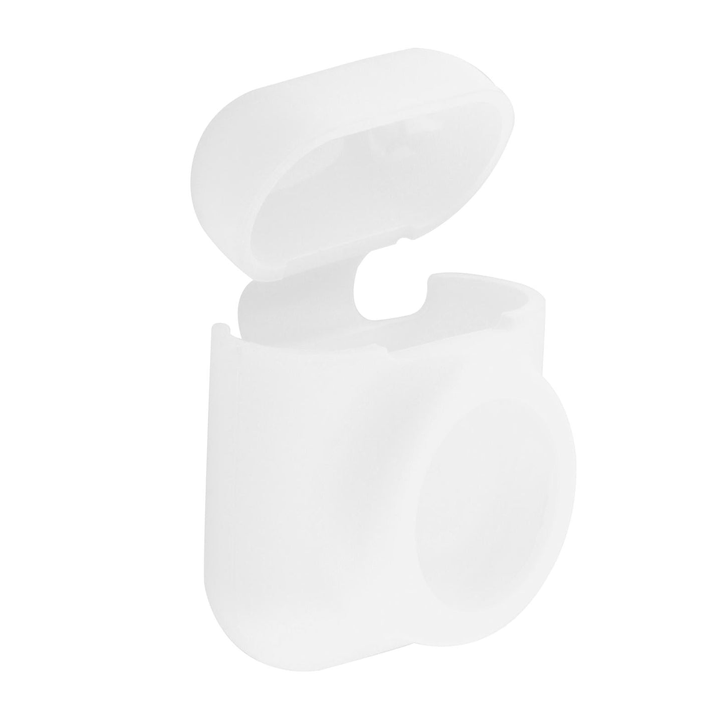 Silicone Case with Key Chain Hang Wallet Tablet Key Anti-Scratch for Airtag, White