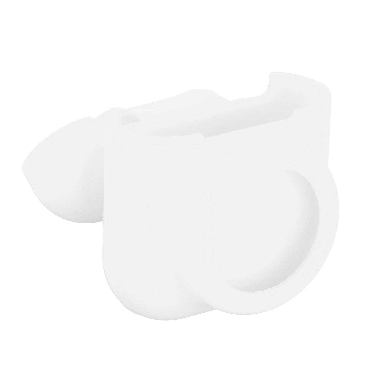 Silicone Case with Key Chain Hang Wallet Tablet Key Anti-Scratch for Airtag, White