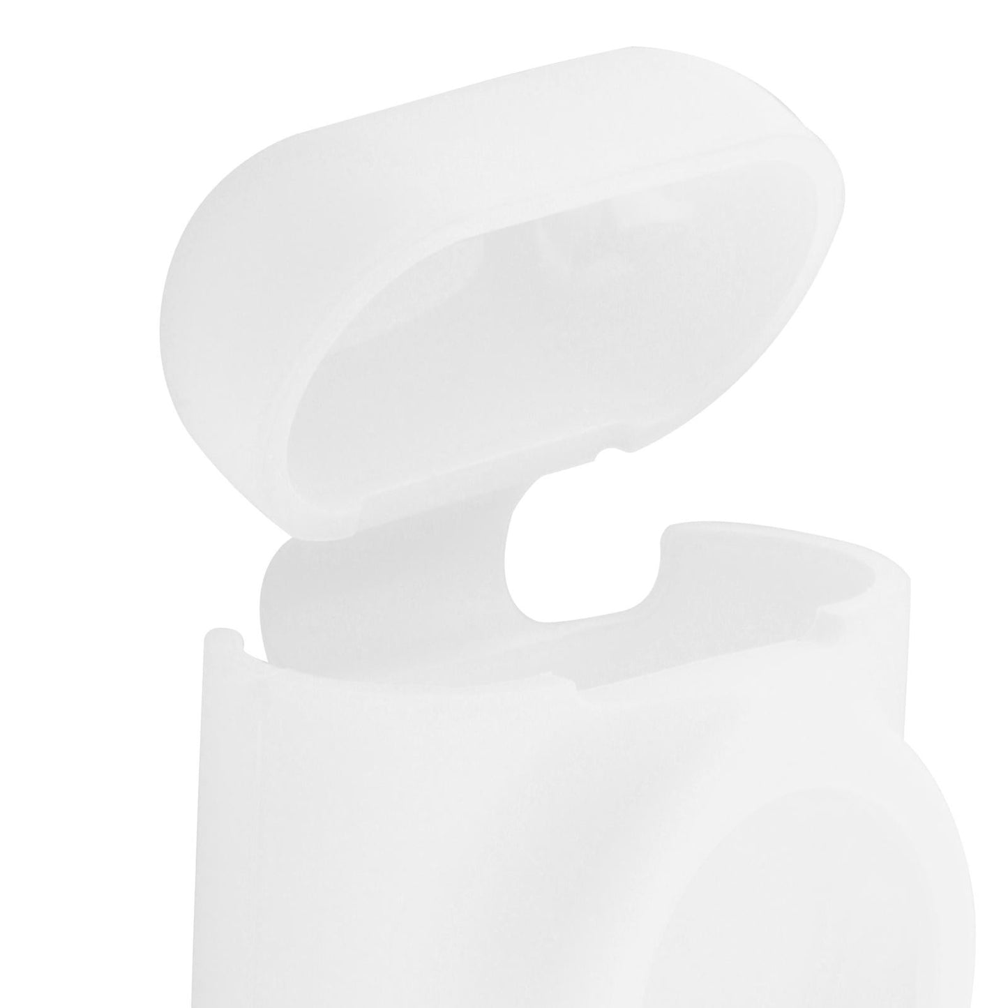 Silicone Case with Key Chain Hang Wallet Tablet Key Anti-Scratch for Airtag, White