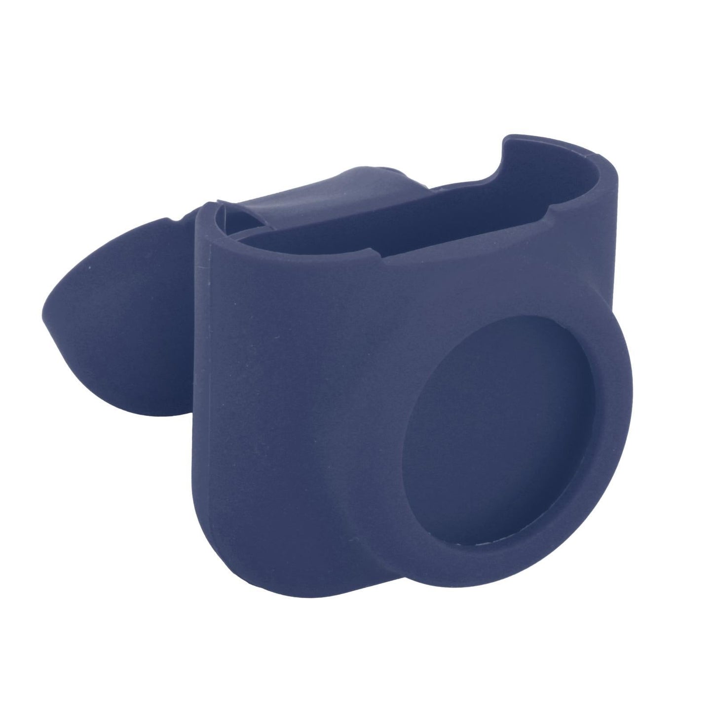 Silicone Case with Key Chain Hang Wallet Tablet Key Anti-Scratch for Airtag, Deep Blue