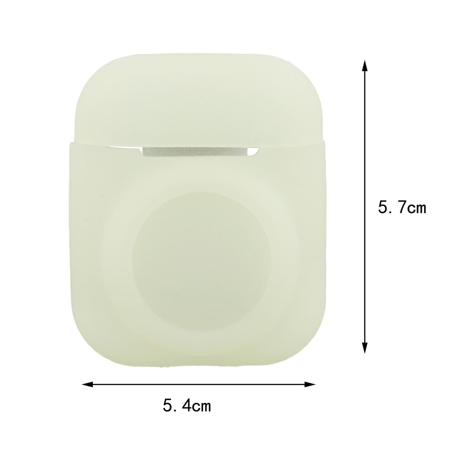 Silicone Case with Key Chain Hang Wallet Tablet Key Anti-Scratch for Airtag, Luminous green