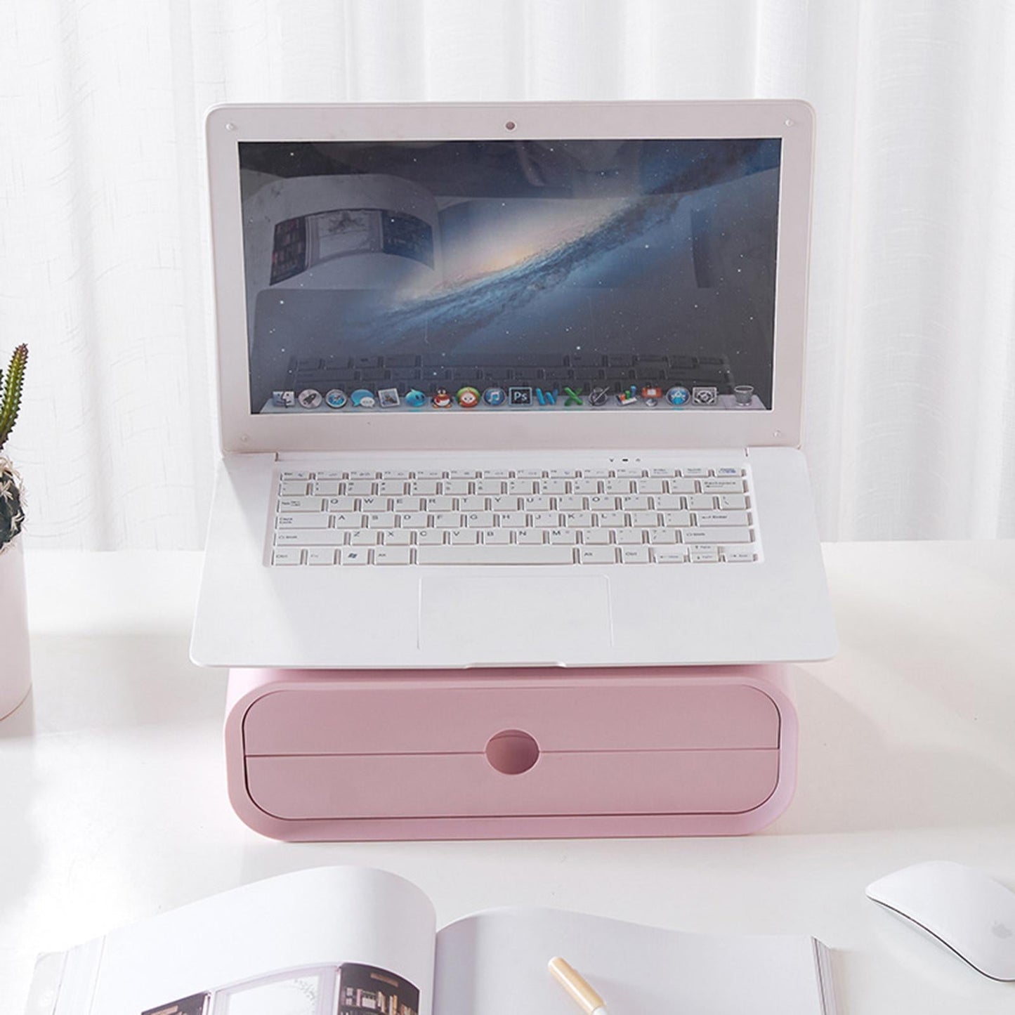 Monitor Stand Riser Monitor Riser Monitor Laptop Stand Ergonomic Tidy White