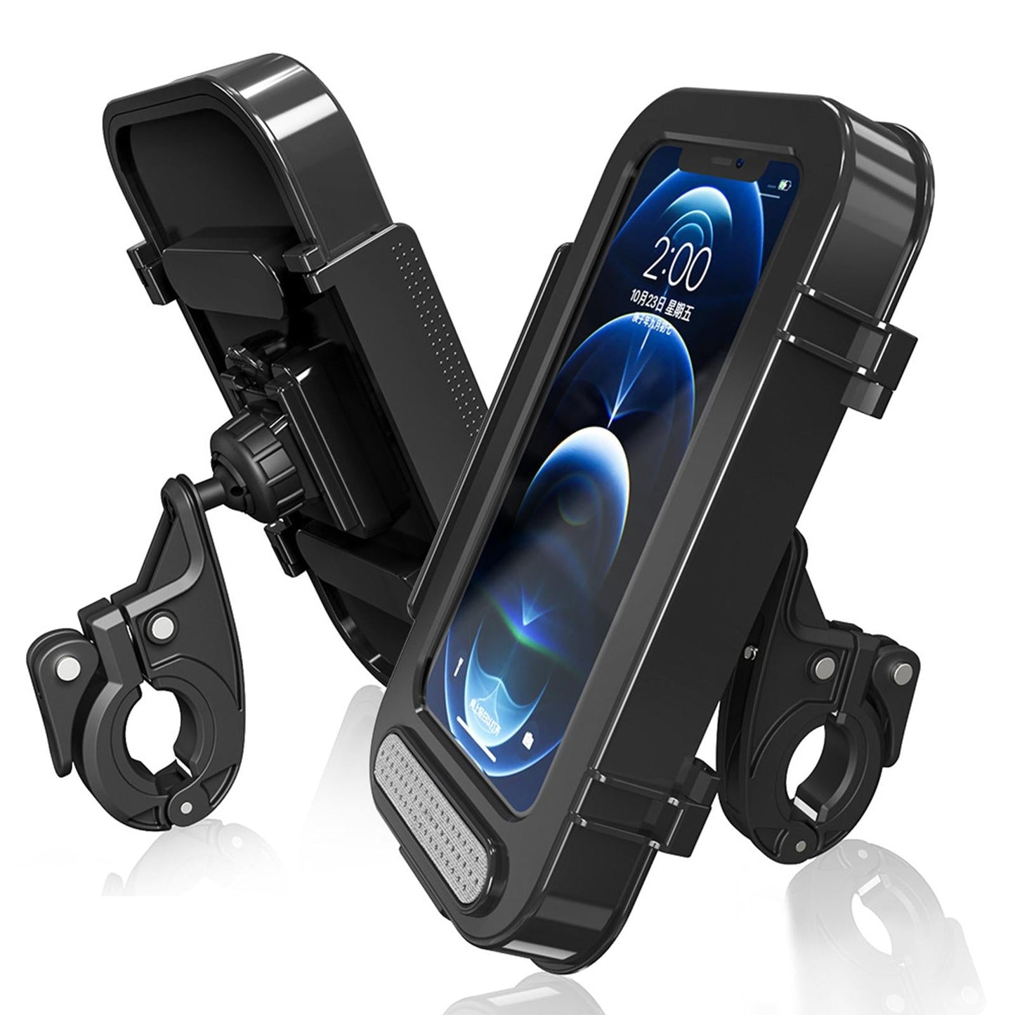 Waterproof Bicycle Motorcycle Handlebar Smart Phone Holder Case Shockproof