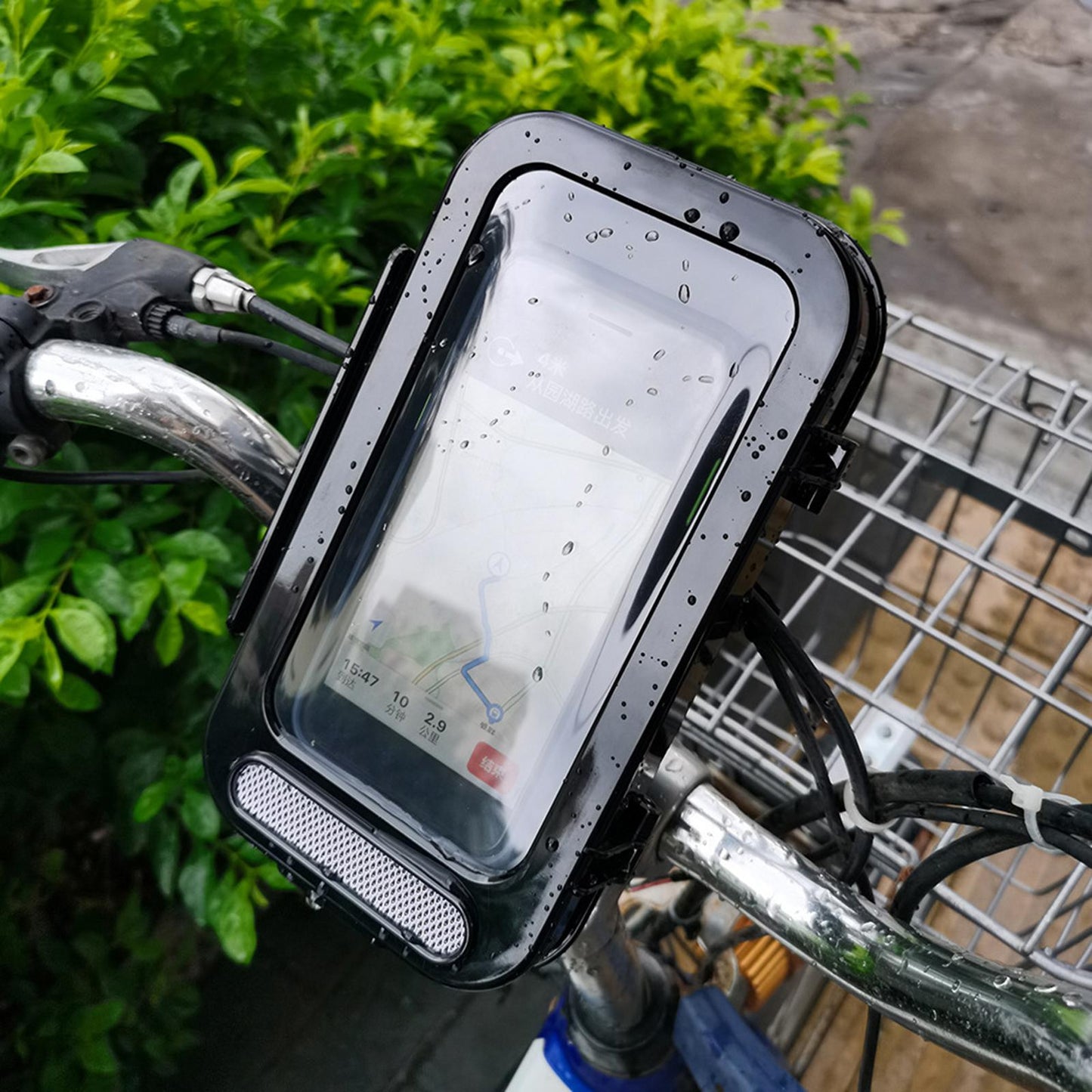 Waterproof Bicycle Motorcycle Handlebar Smart Phone Holder Case Shockproof