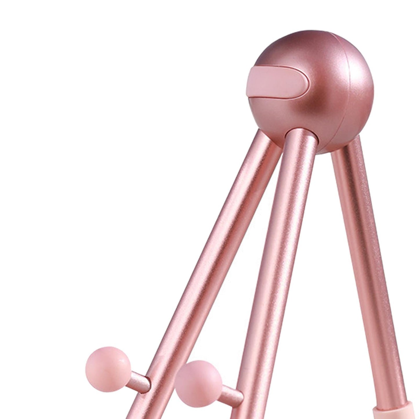 Metal Phone Tripod Adjustable Cellphone Storage Holder Bracket Rose Golden