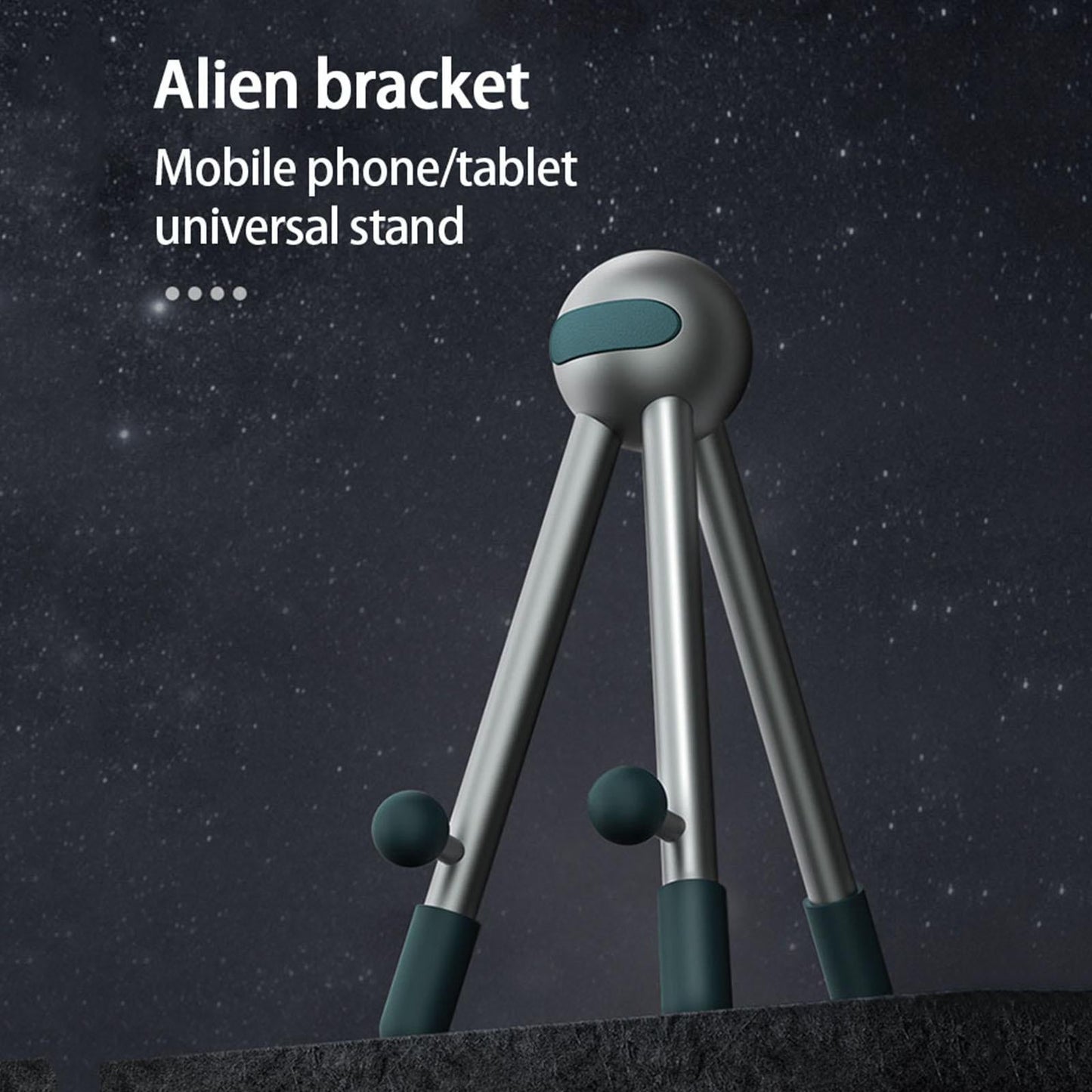 Metal Phone Tripod Adjustable Cellphone Storage Holder Bracket Rose Golden