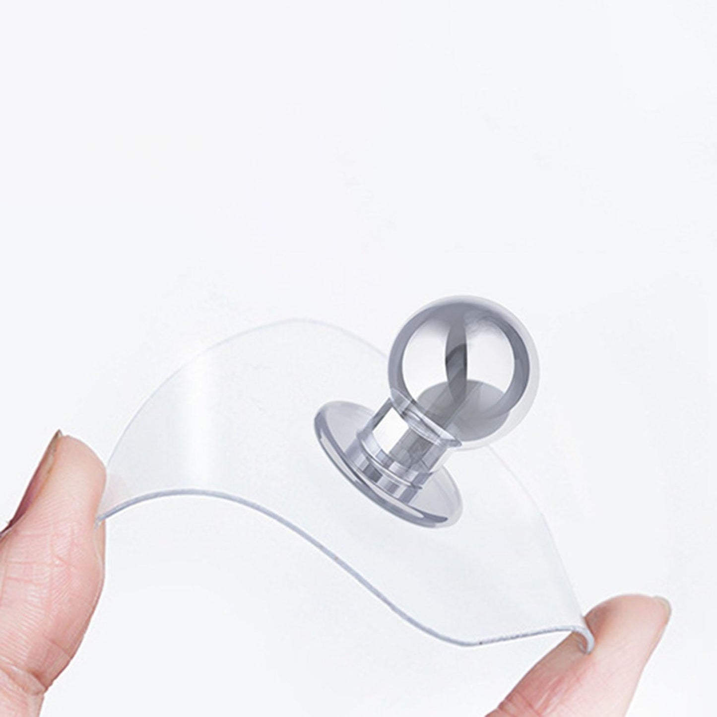 Universal Adhesive Wall Mount Phone Holder Punch-Free Bracket Silver Yellow