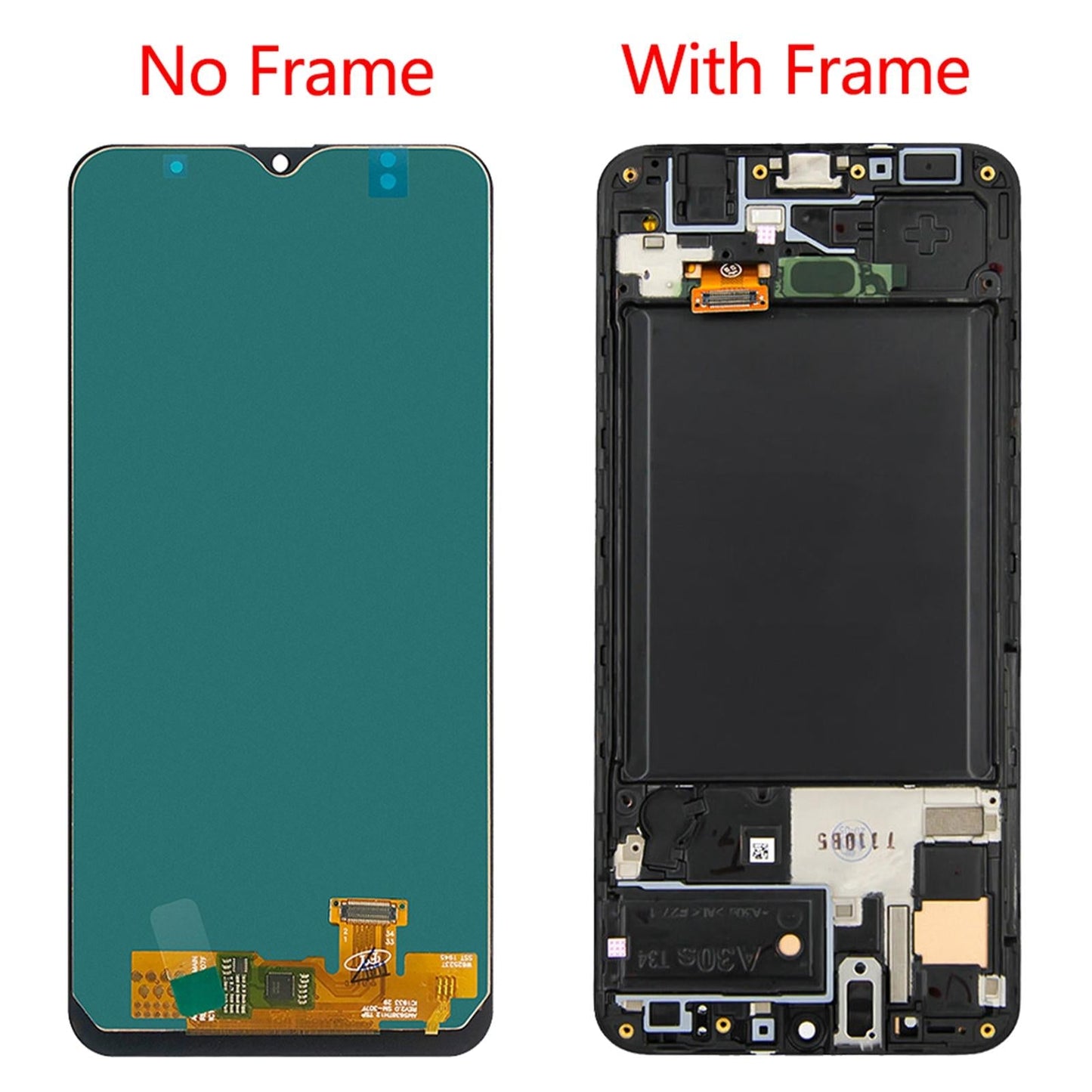 LCD Display Touch Screen Digitizer Screen Replace for A30S 2019 With Frame