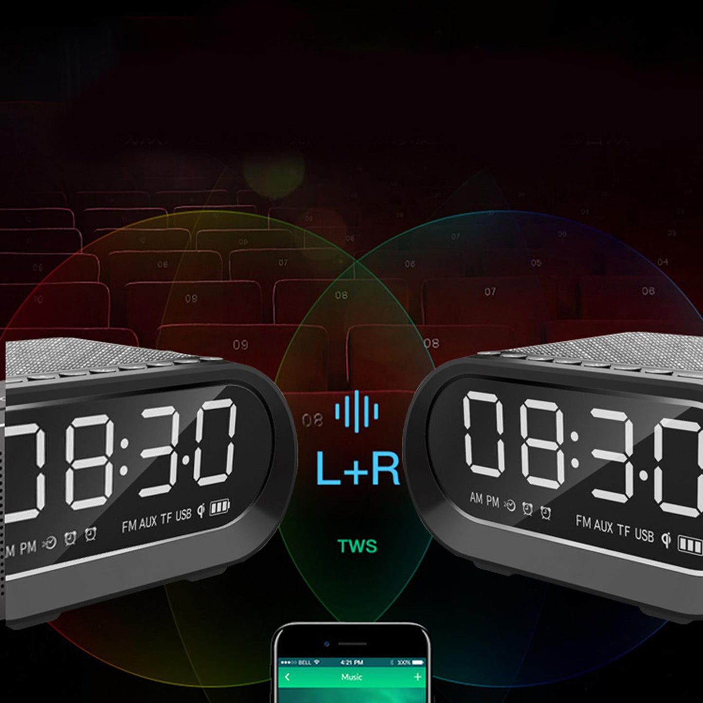 Mini Speaker Bluetooth 5.0 Speaker Multimedia Musical Soundbar for Home