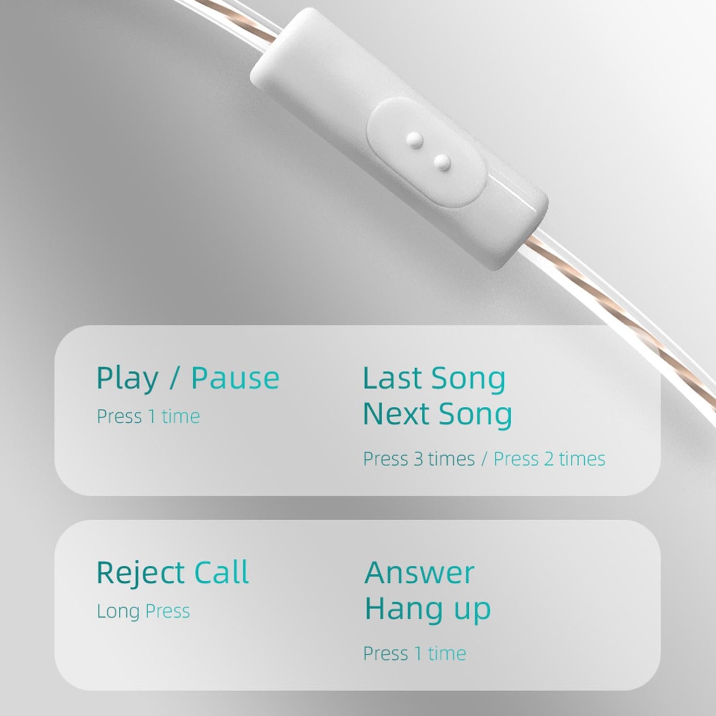 1DD Earphones Headphones Oxygen-Free Copper for Outdoor Musicians Driver white with mic